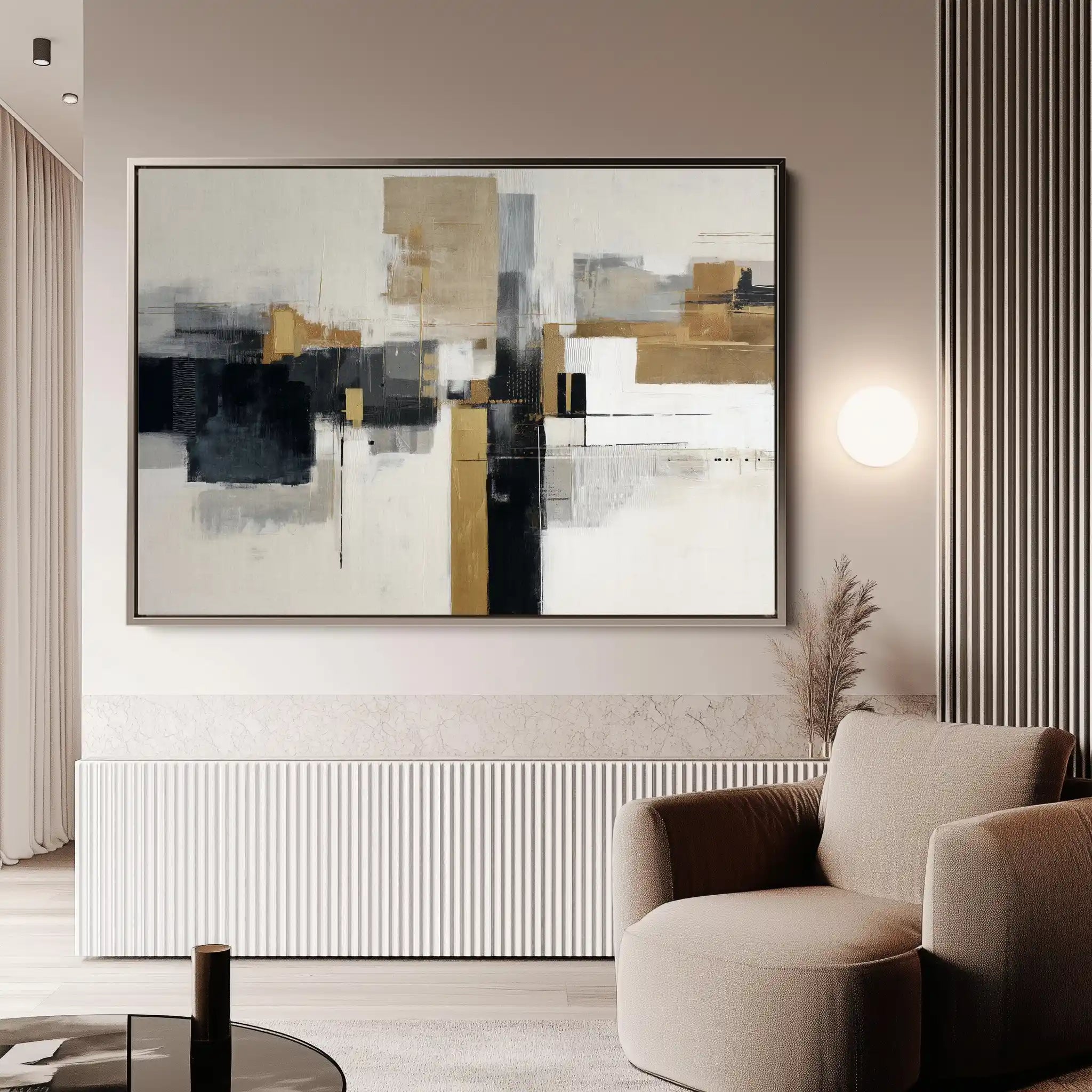 Abstract 1668 Canvas Art 60 x 40 cm / Stretched on hidden frame