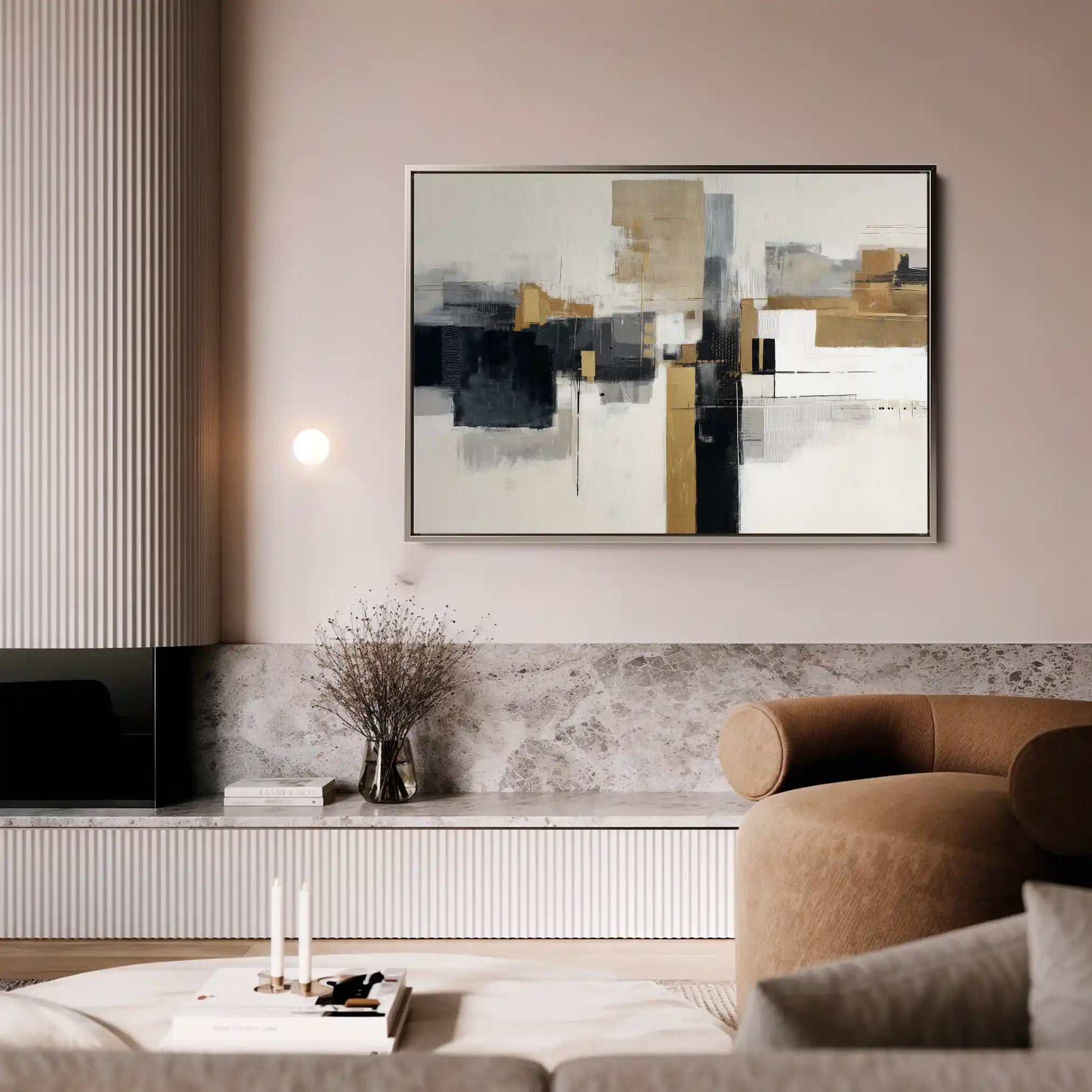Abstract 1668 Canvas Art 60 x 40 cm / Stretched on hidden frame