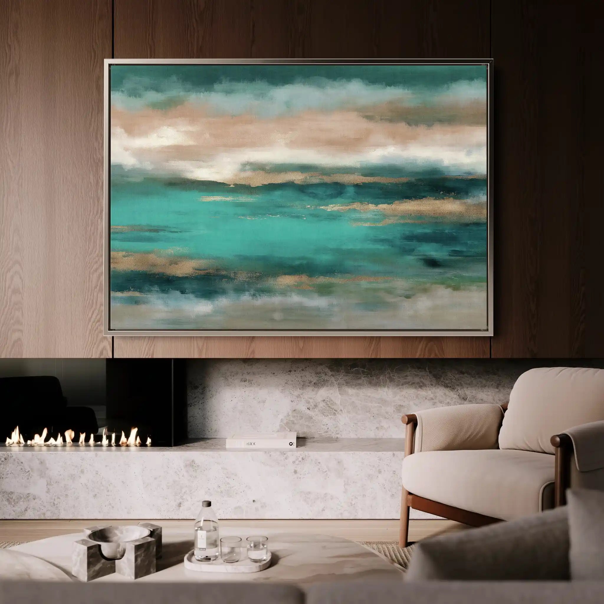 Abstract 1669 Canvas Art 60 x 40 cm / Stretched on hidden frame