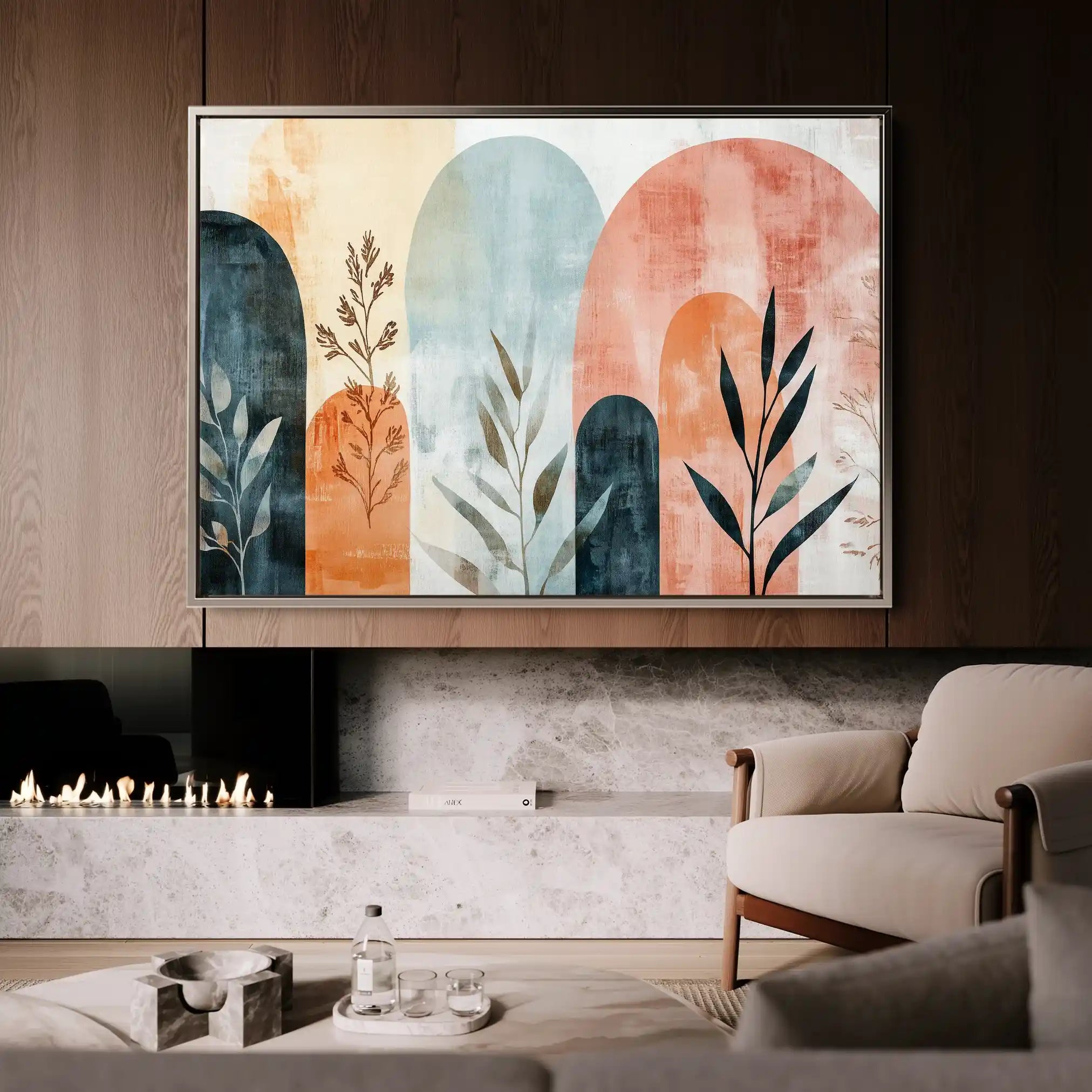 Boho 167 Canvas Art 90 x 60 cm / Stretched on hidden frame