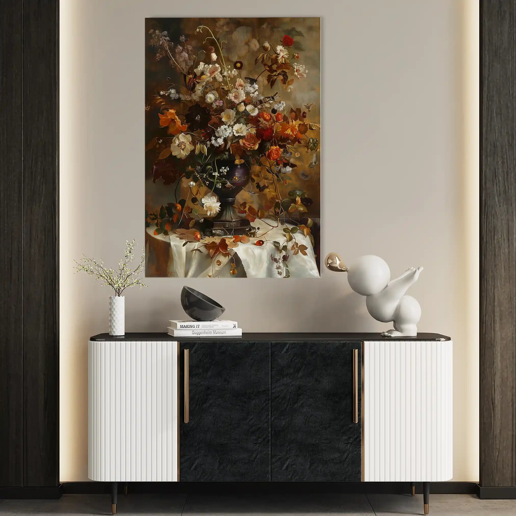 Floral Canvas Wall Art WAD167-F 90 x 60 cm / Stretched on hidden frame