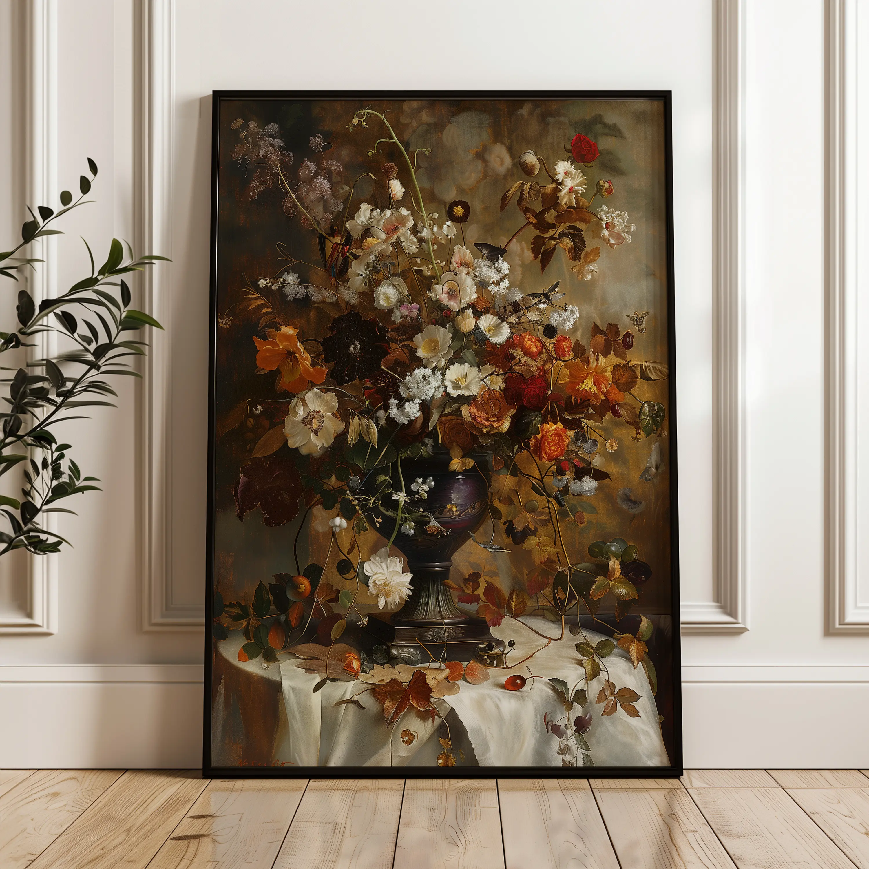 Floral Canvas Wall Art WAD167-F 90 x 60 cm / Stretched on hidden frame