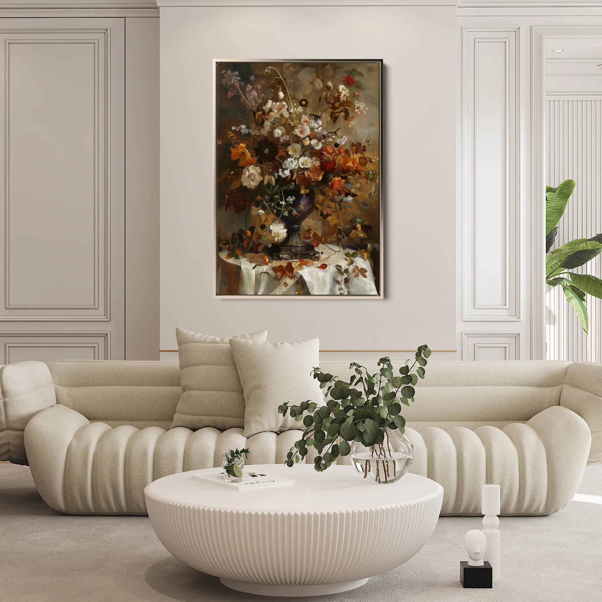 Floral Canvas Wall Art WAD167-F 90 x 60 cm / Stretched on hidden frame