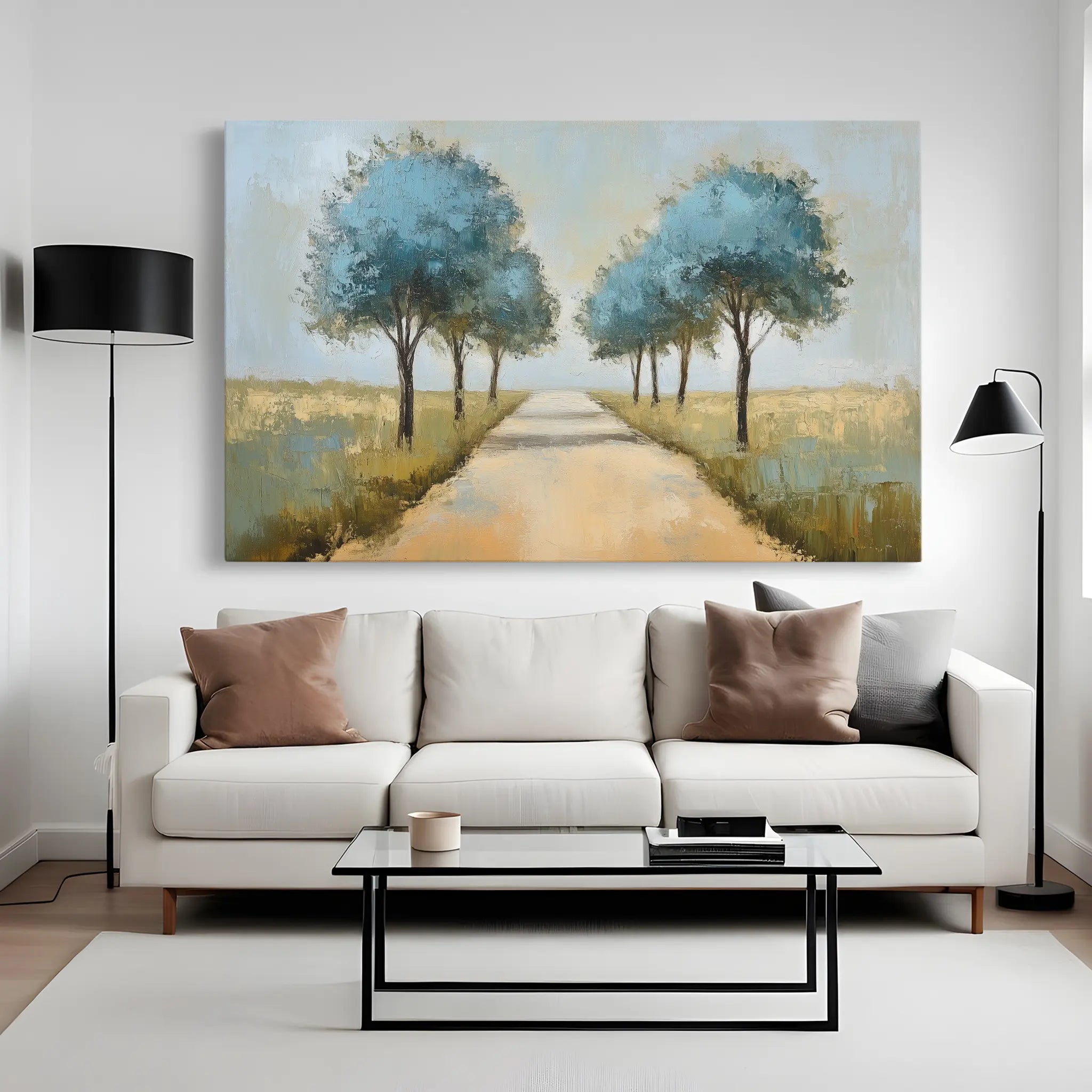 Landscape Canvas Wall Art WAD167-L 90 x 60 cm / Stretched on hidden frame