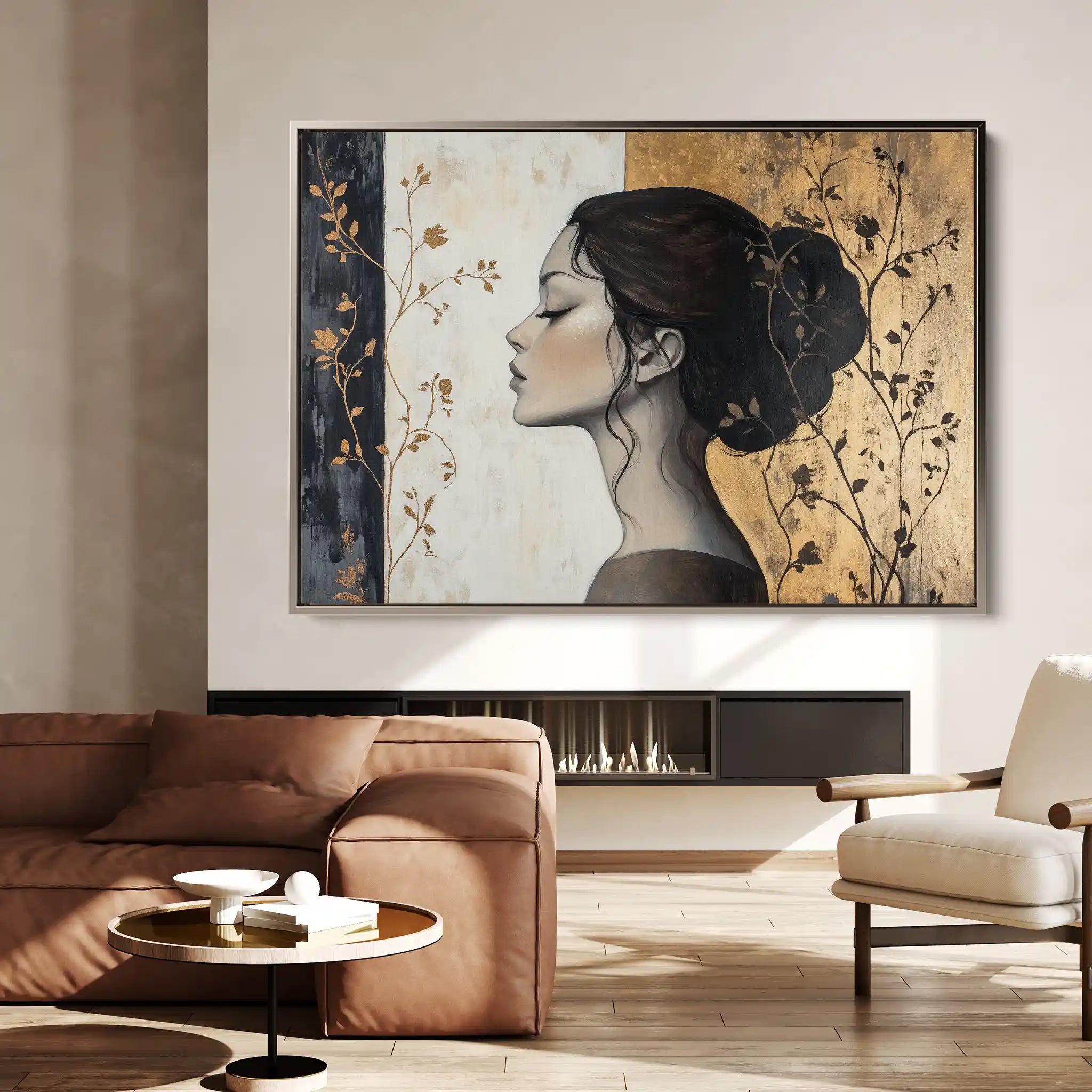 Portrait 167 Canvas Art 90 x 60 cm / Stretched on hidden frame