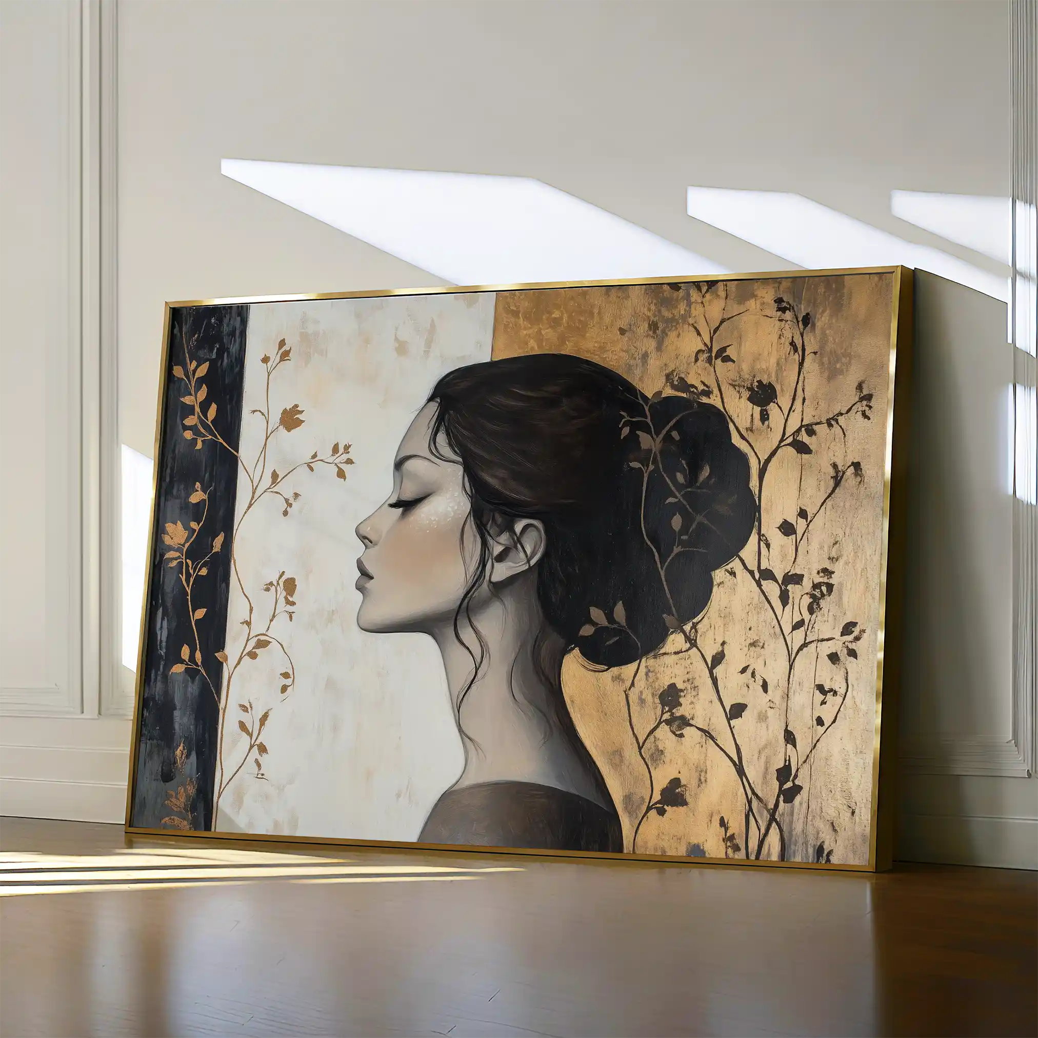 Portrait 167 Canvas Art 90 x 60 cm / Stretched on hidden frame