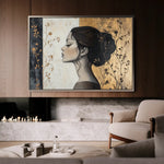 Portrait 167 Canvas Art 90 x 60 cm / Stretched on hidden frame