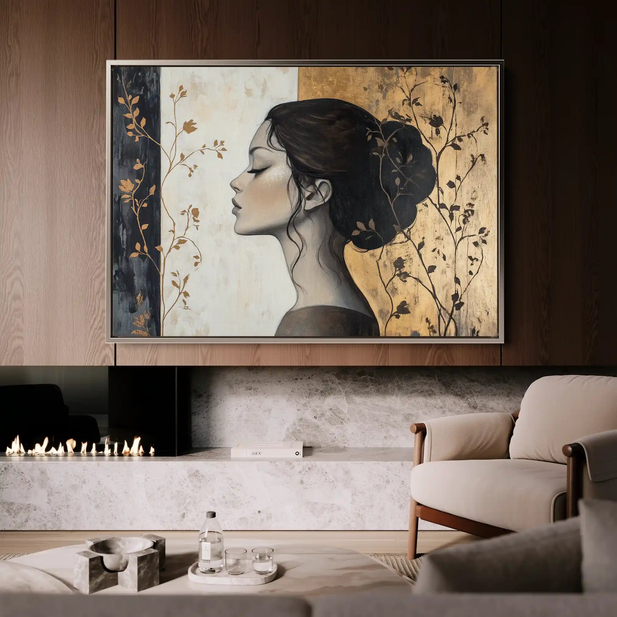 Portrait 167 Canvas Art 90 x 60 cm / Stretched on hidden frame