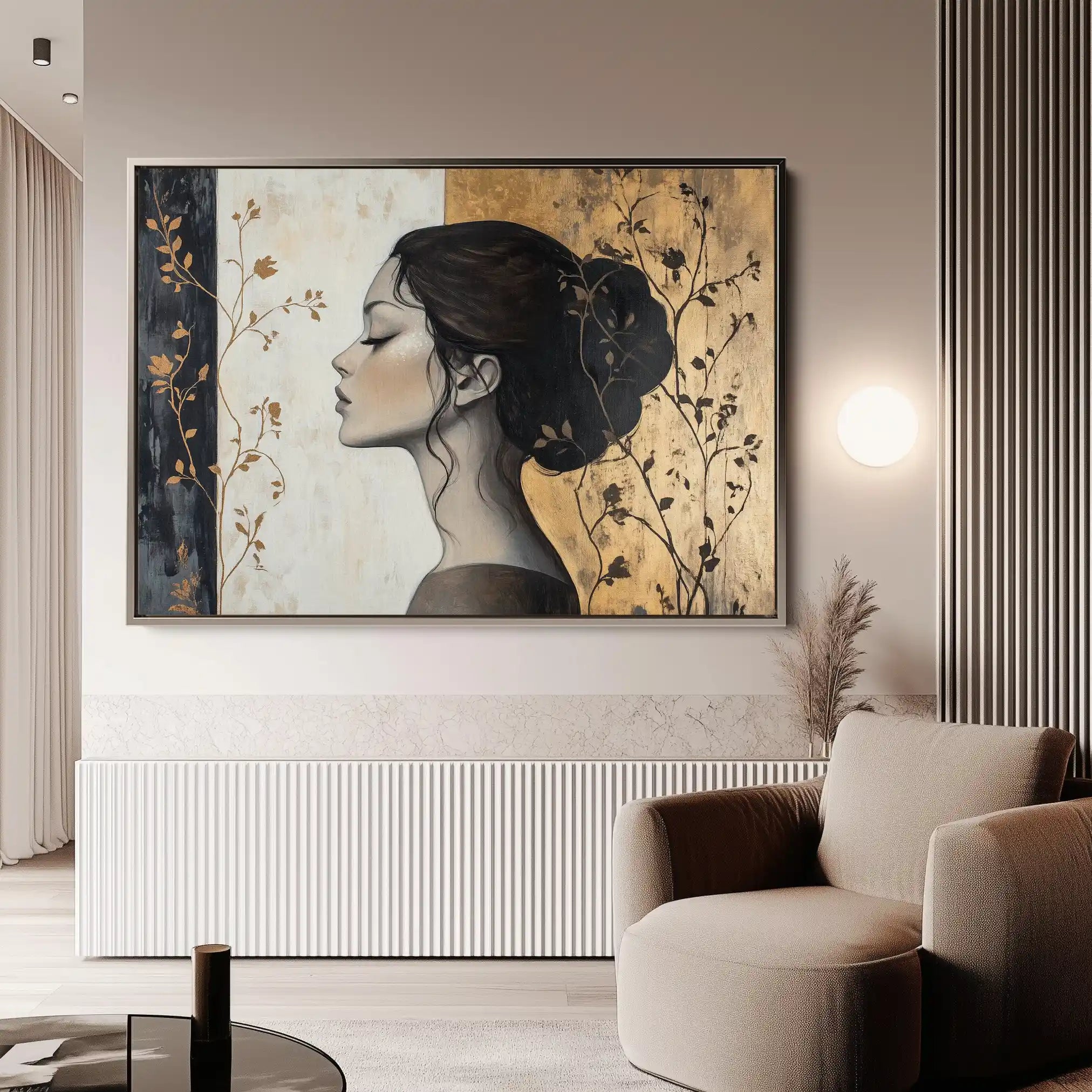 Portrait 167 Canvas Art 90 x 60 cm / Stretched on hidden frame