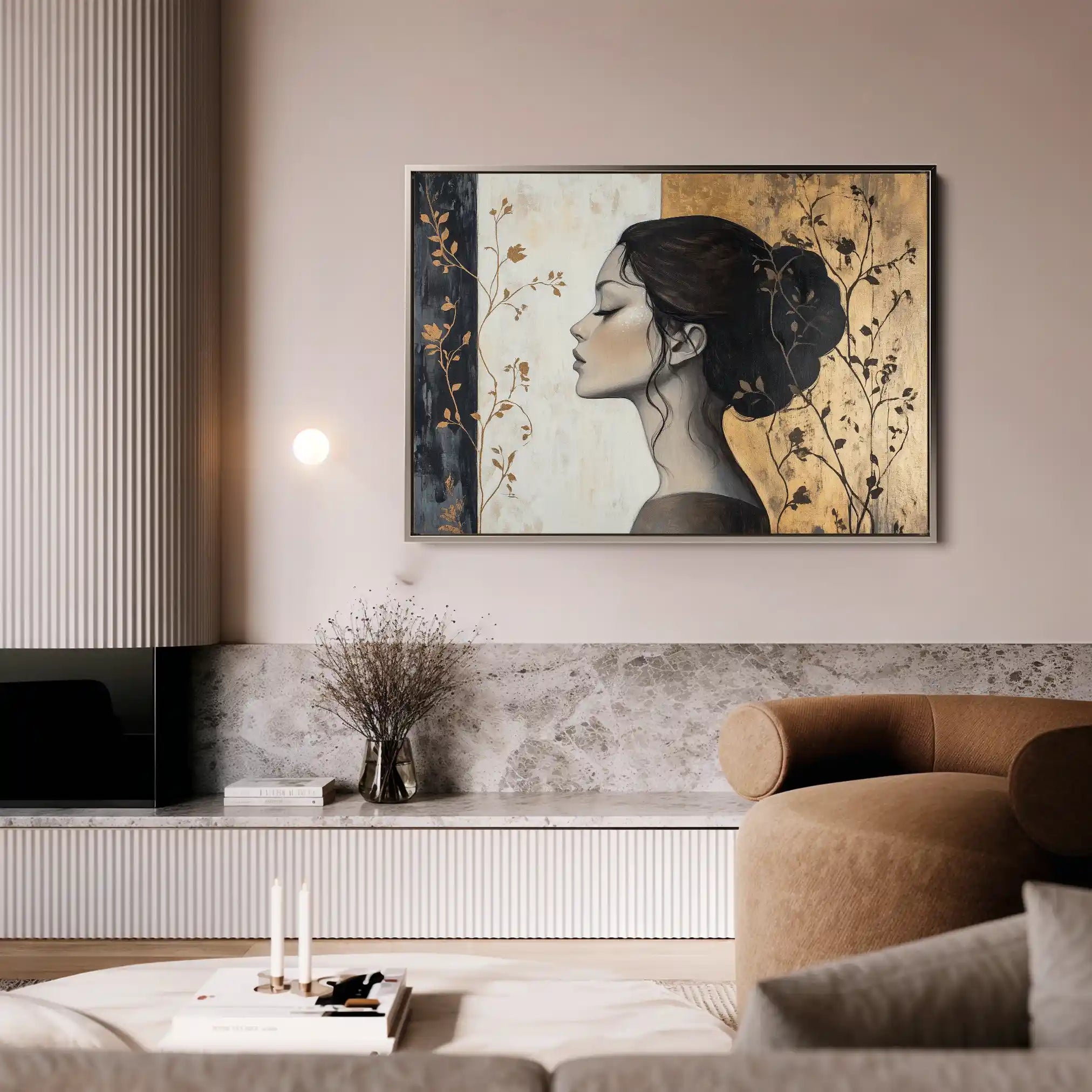 Portrait 167 Canvas Art 90 x 60 cm / Stretched on hidden frame