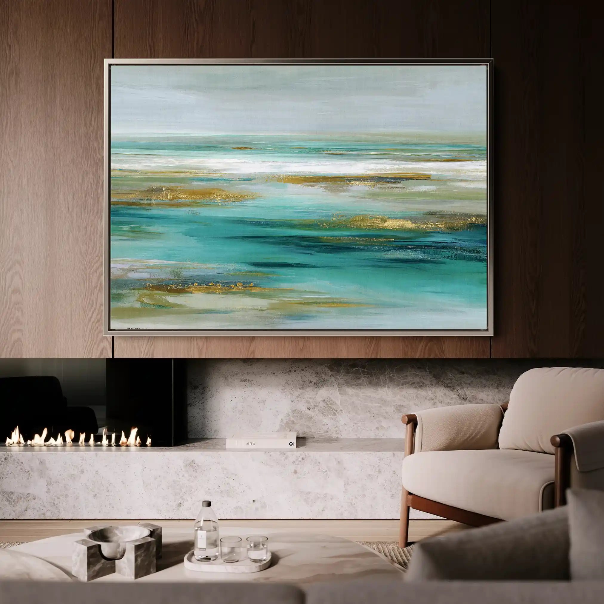 Abstract 1670 Canvas Art 60 x 40 cm / Stretched on hidden frame