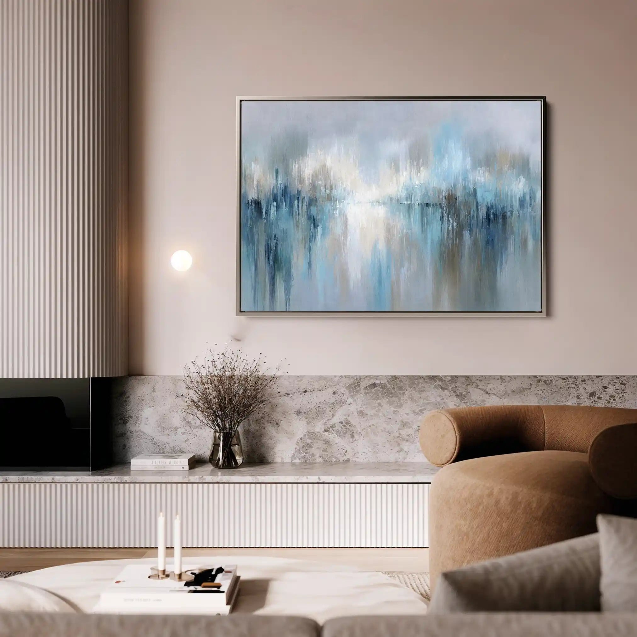 Abstract 1672 Canvas Art 60 x 40 cm / Stretched on hidden frame