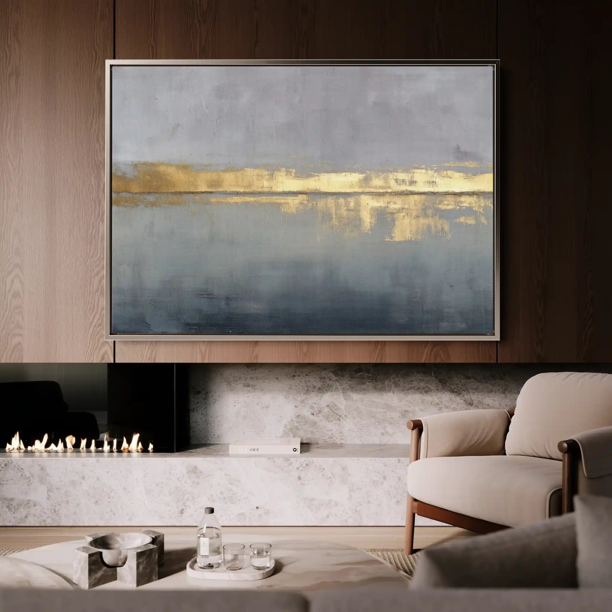 Abstract 1675 Canvas Art 60 x 40 cm / Stretched on hidden frame