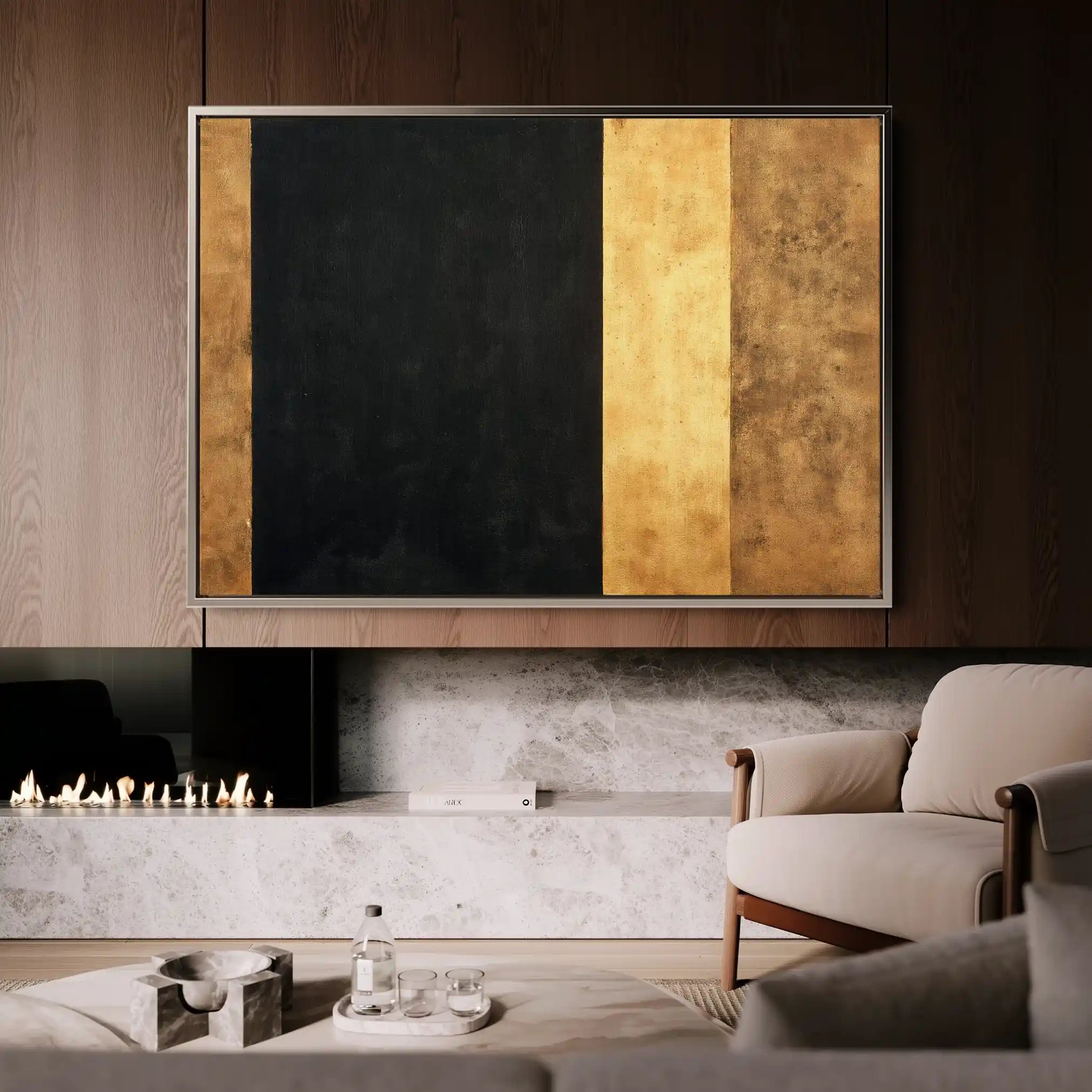 Abstract 1676 Canvas Art 60 x 40 cm / Stretched on hidden frame