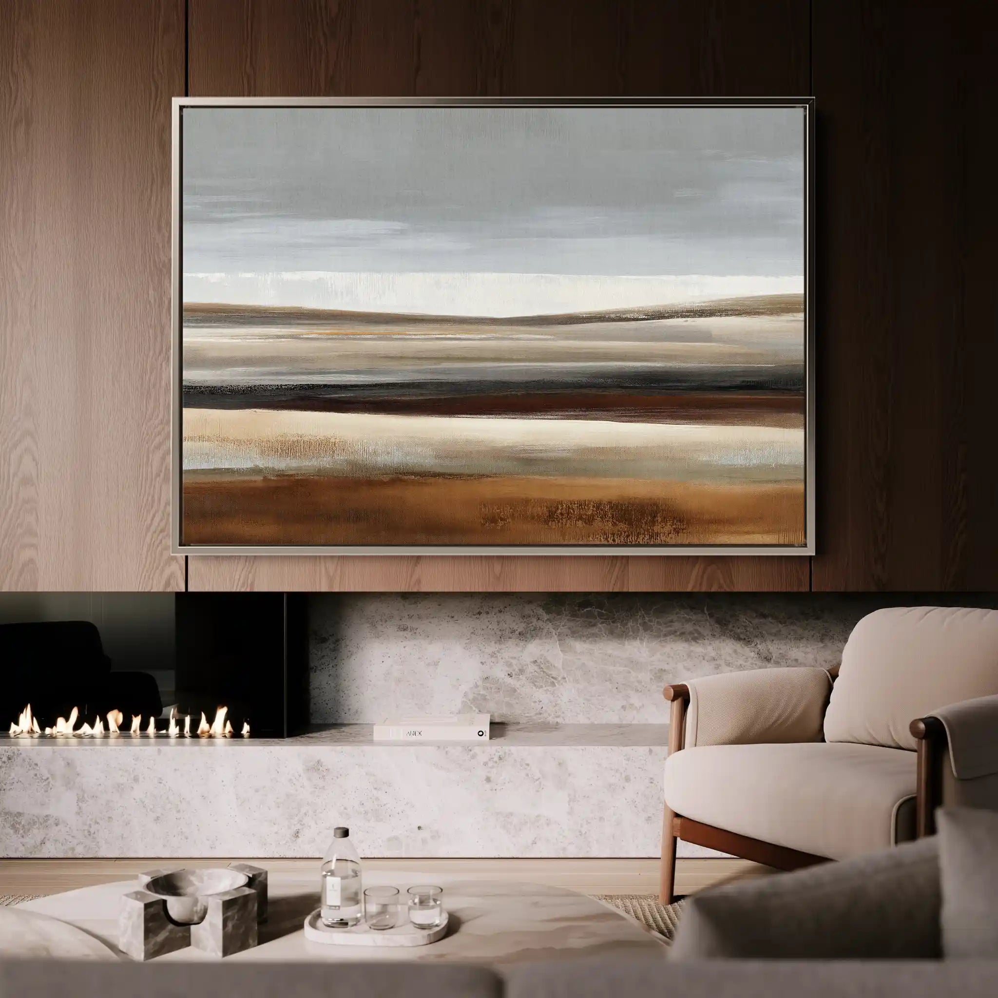 Abstract 1678 Canvas Art 60 x 40 cm / Stretched on hidden frame
