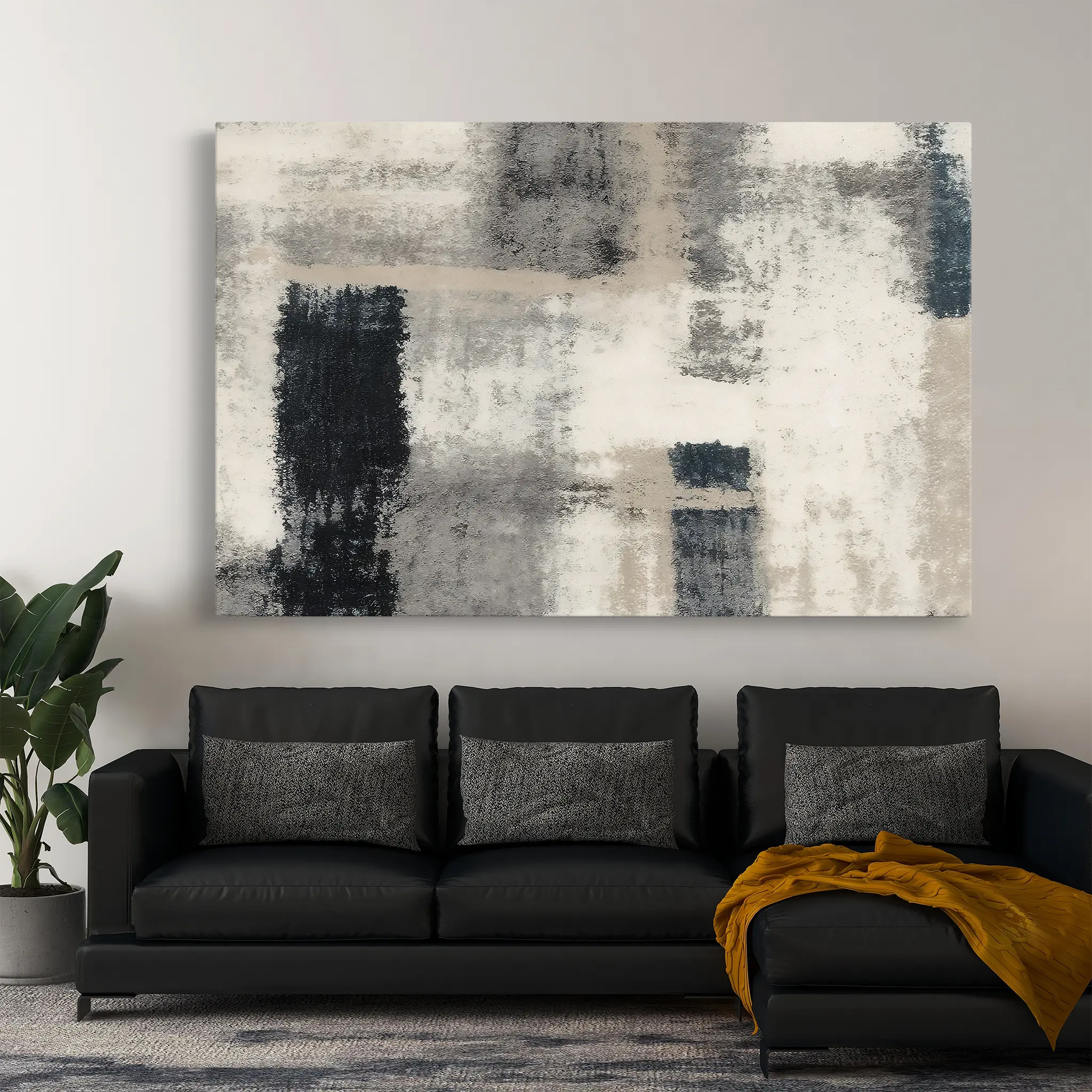 Abstract Canvas Wall Art WAD168-A 90 x 60 cm / Stretched on hidden frame