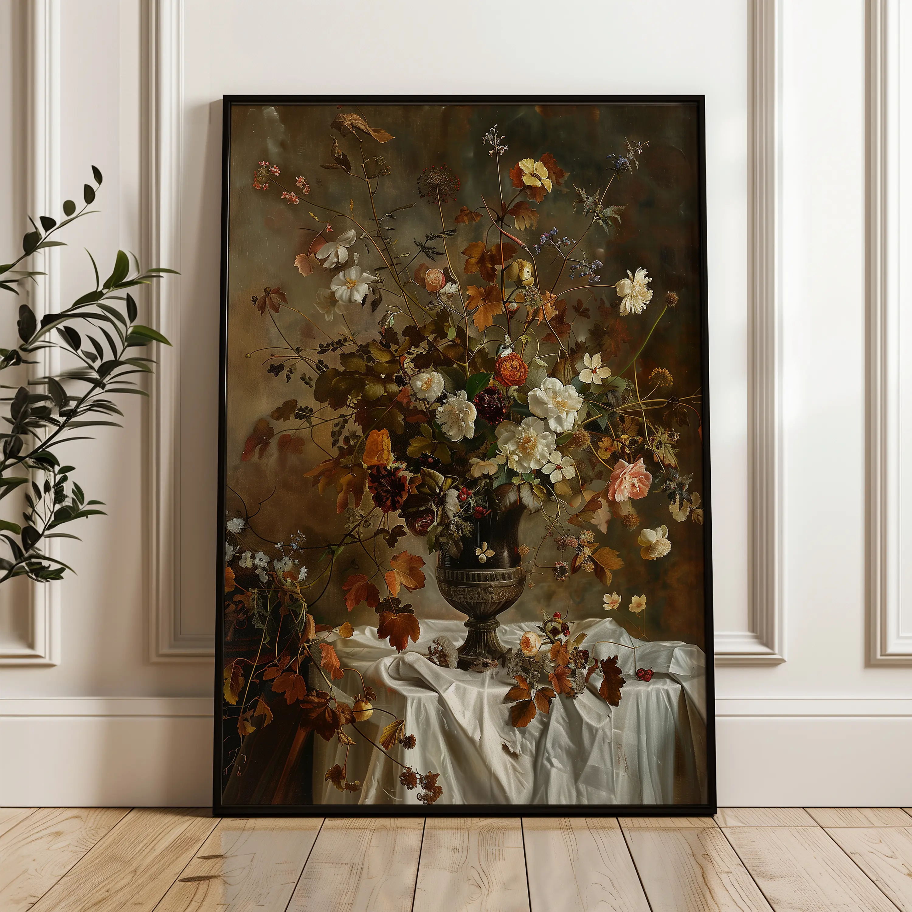 Floral Canvas Wall Art WAD168-F 90 x 60 cm / Stretched on hidden frame