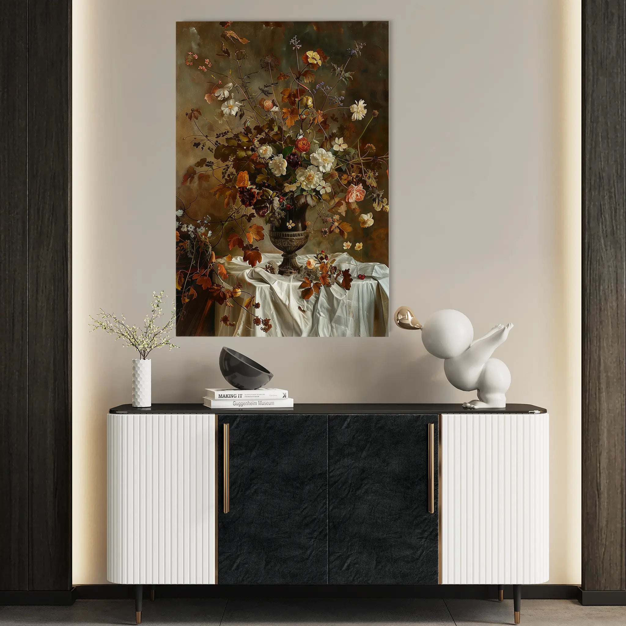 Floral Canvas Wall Art WAD168-F 90 x 60 cm / Stretched on hidden frame