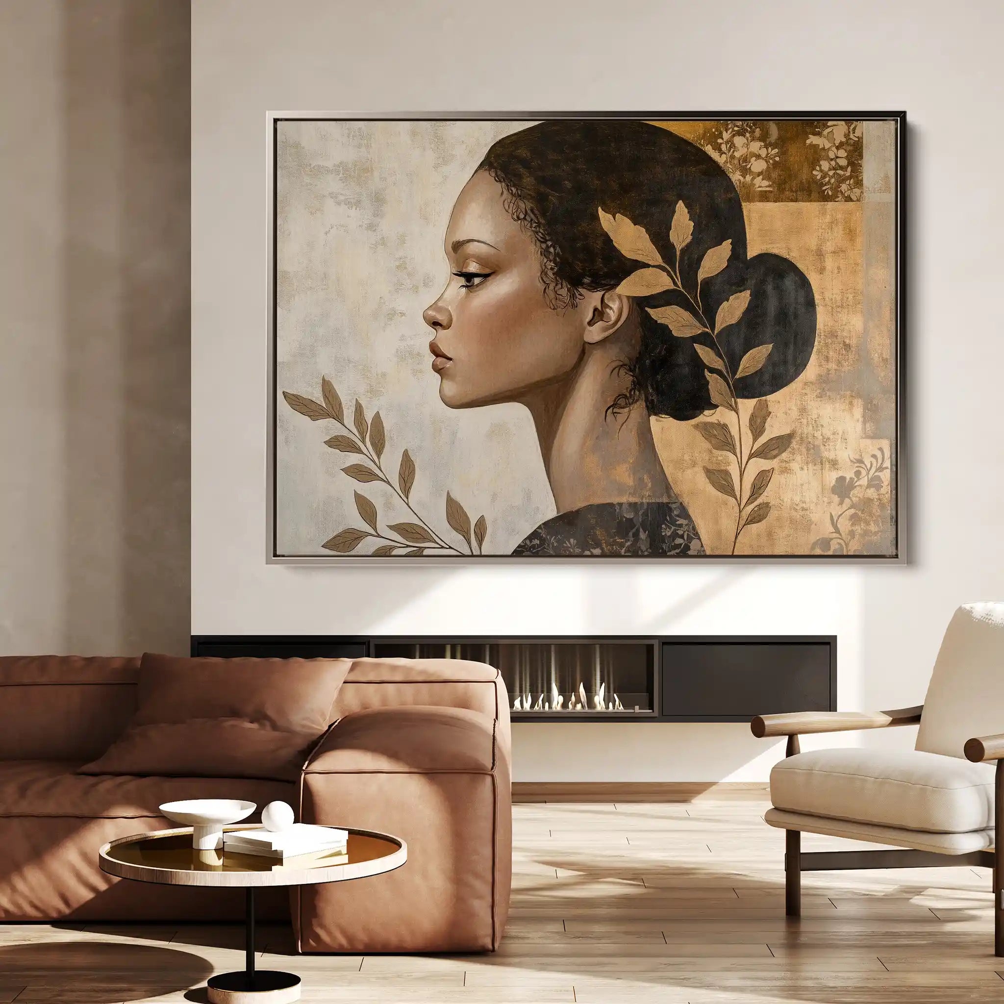 Portrait 168 Canvas Art 90 x 60 cm / Stretched on hidden frame