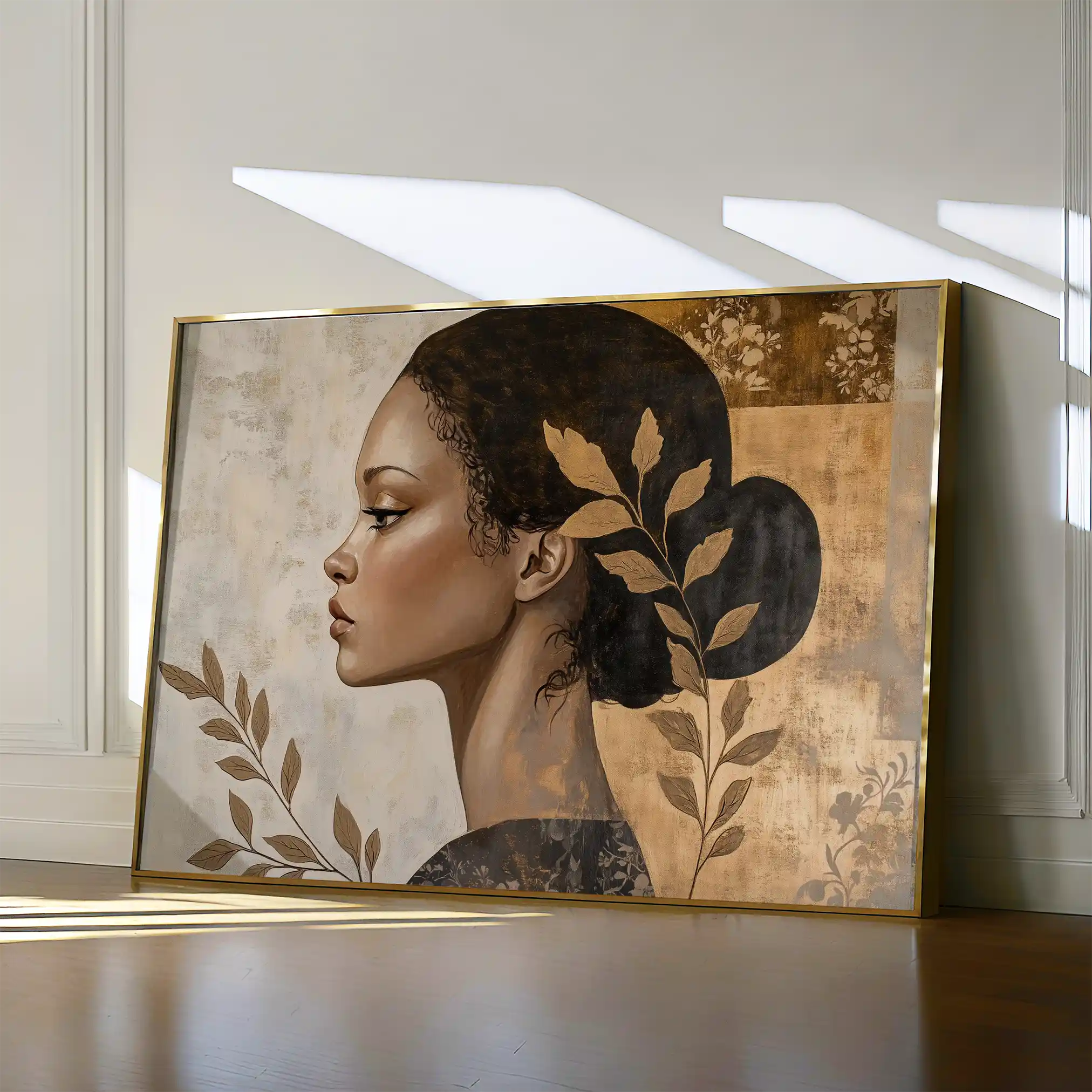 Portrait 168 Canvas Art 90 x 60 cm / Stretched on hidden frame