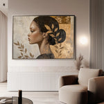Portrait 168 Canvas Art 90 x 60 cm / Stretched on hidden frame