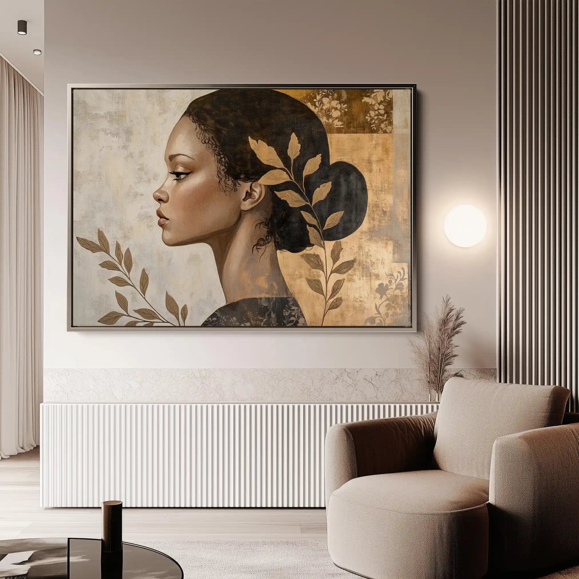 Portrait 168 Canvas Art 90 x 60 cm / Stretched on hidden frame