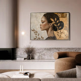 Portrait 168 Canvas Art 90 x 60 cm / Stretched on hidden frame