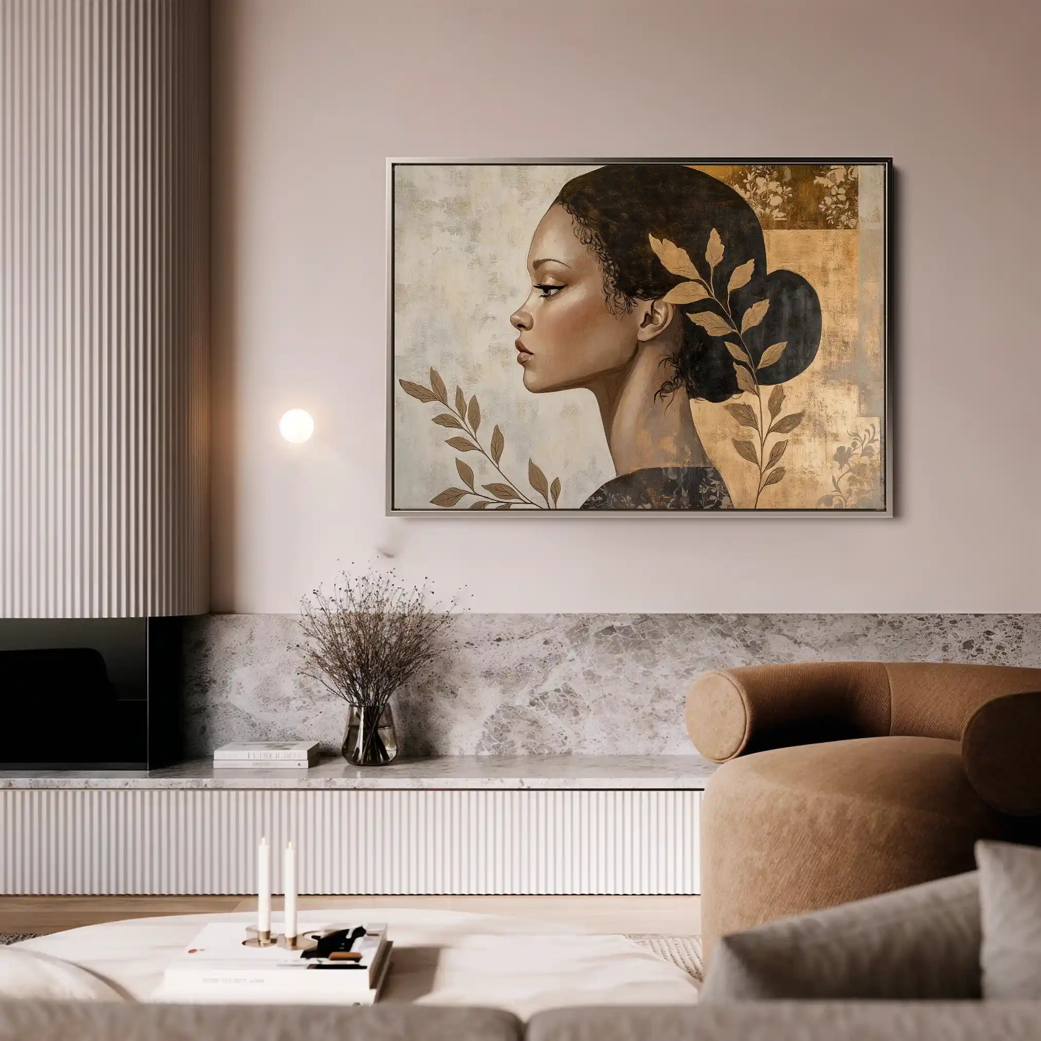 Portrait 168 Canvas Art 90 x 60 cm / Stretched on hidden frame