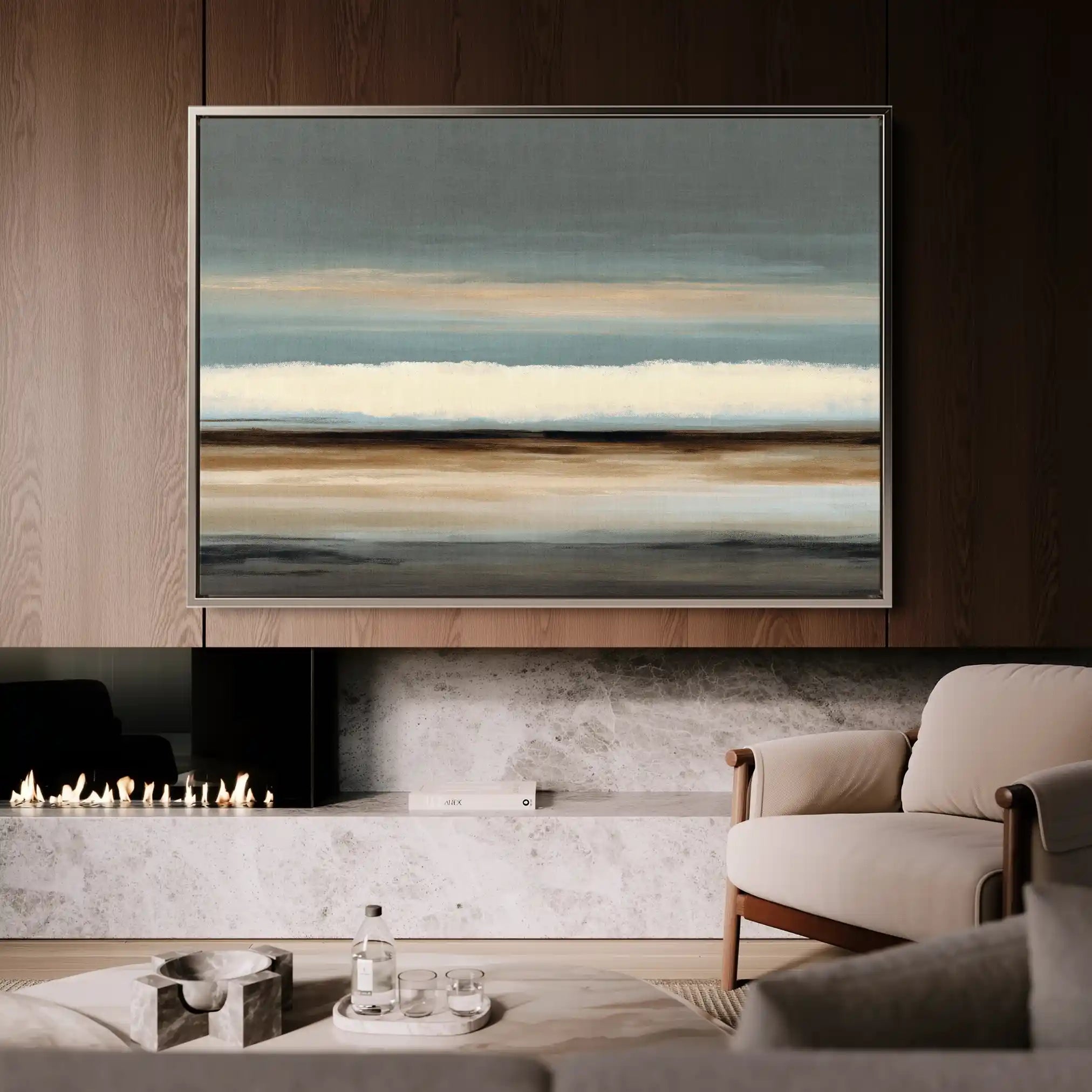 Abstract 1680 Canvas Art 60 x 40 cm / Stretched on hidden frame