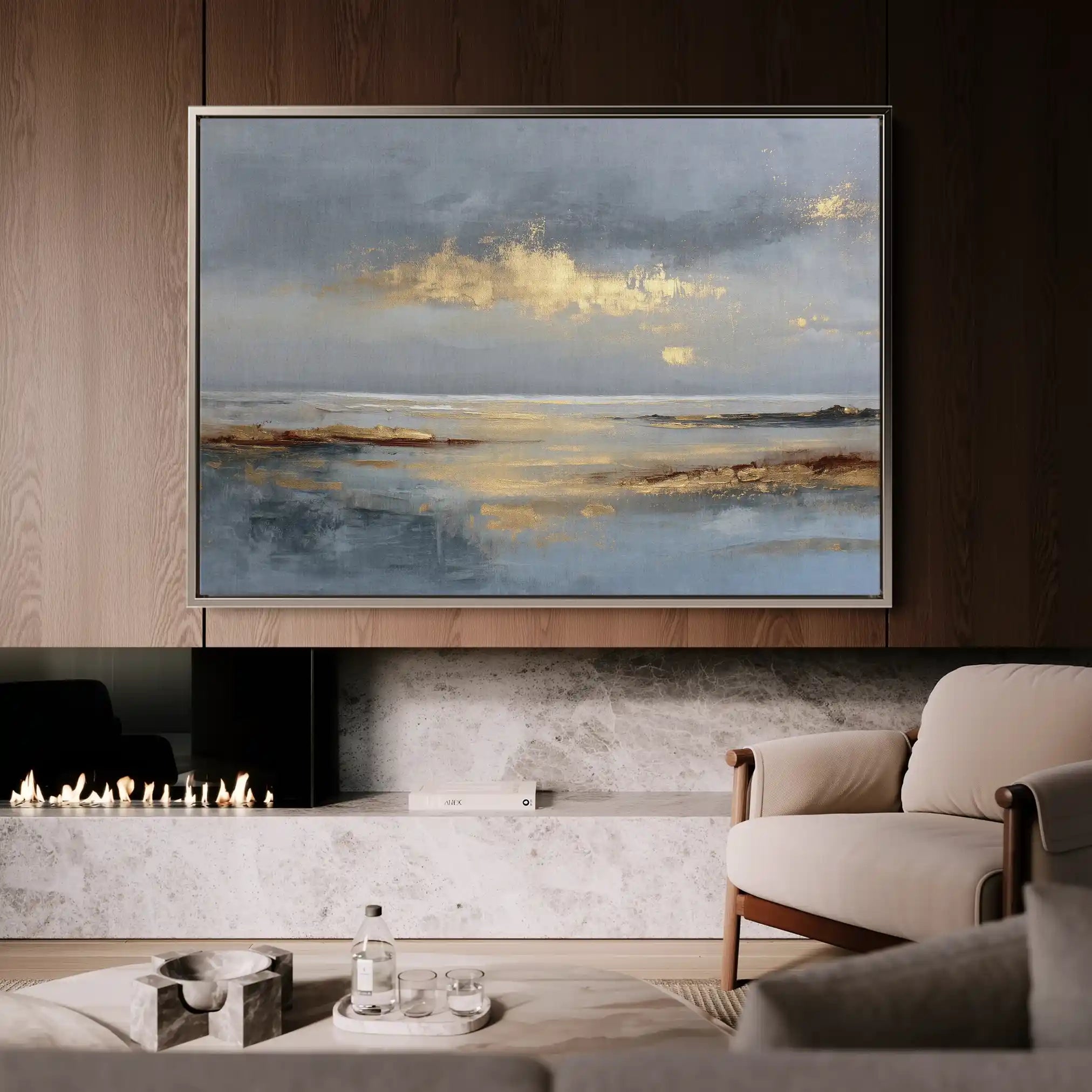 Abstract 1684 Canvas Art 60 x 40 cm / Stretched on hidden frame