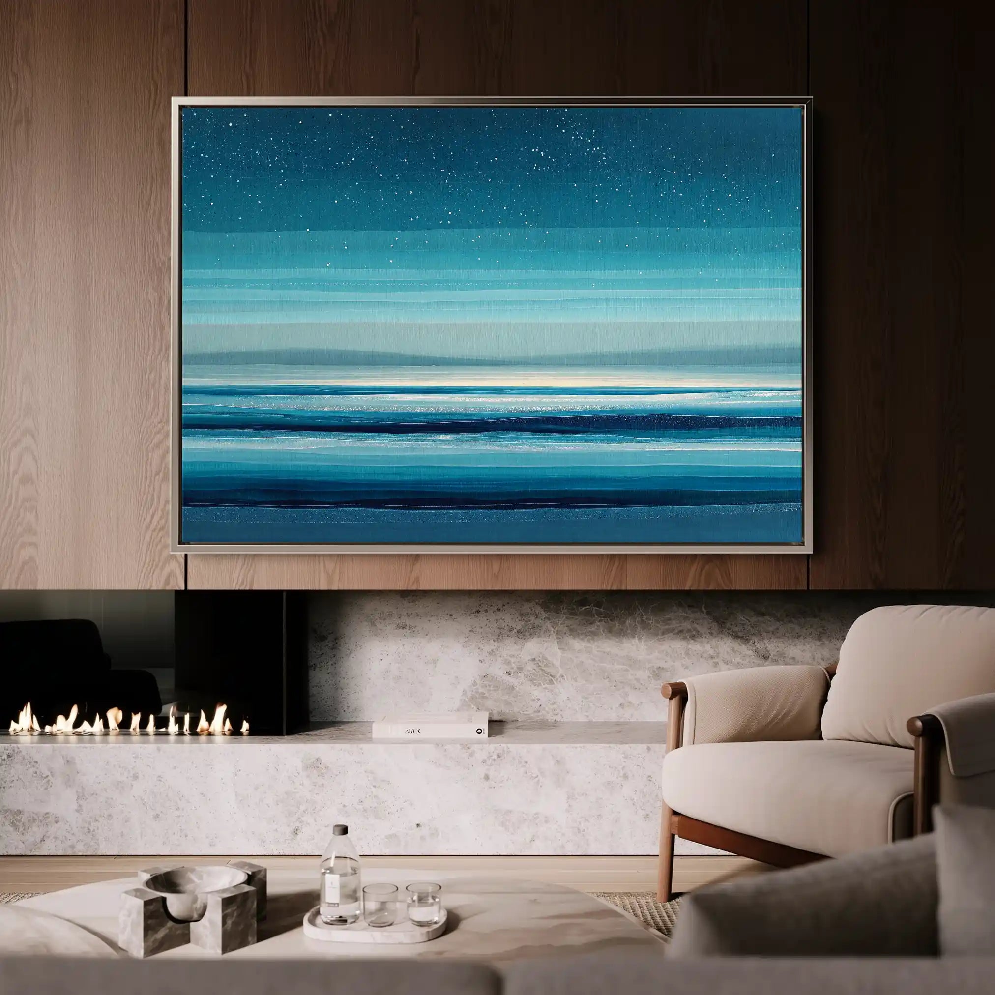 Abstract 1685 Canvas Art 60 x 40 cm / Stretched on hidden frame