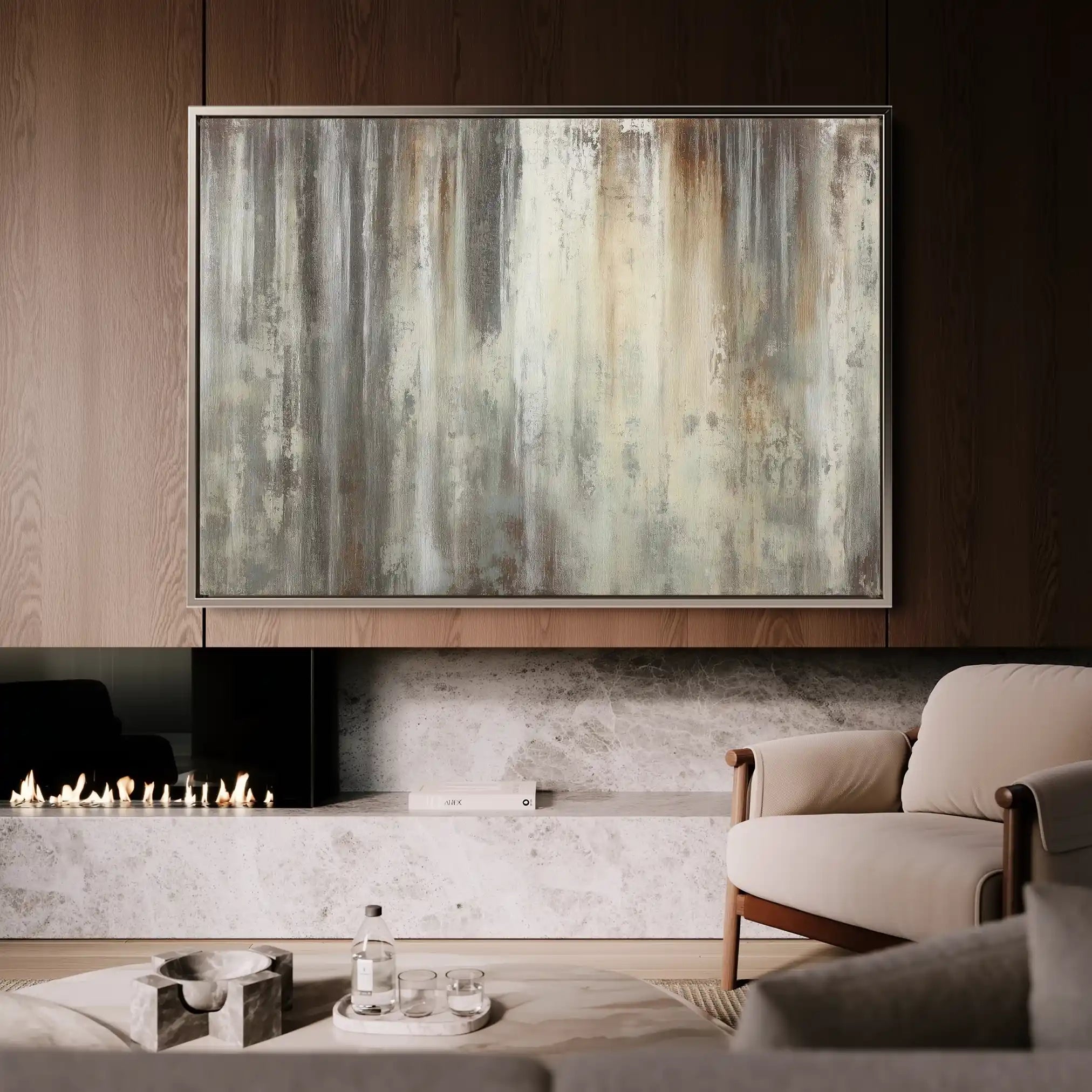 Abstract 1688 Canvas Art 60 x 40 cm / Stretched on hidden frame