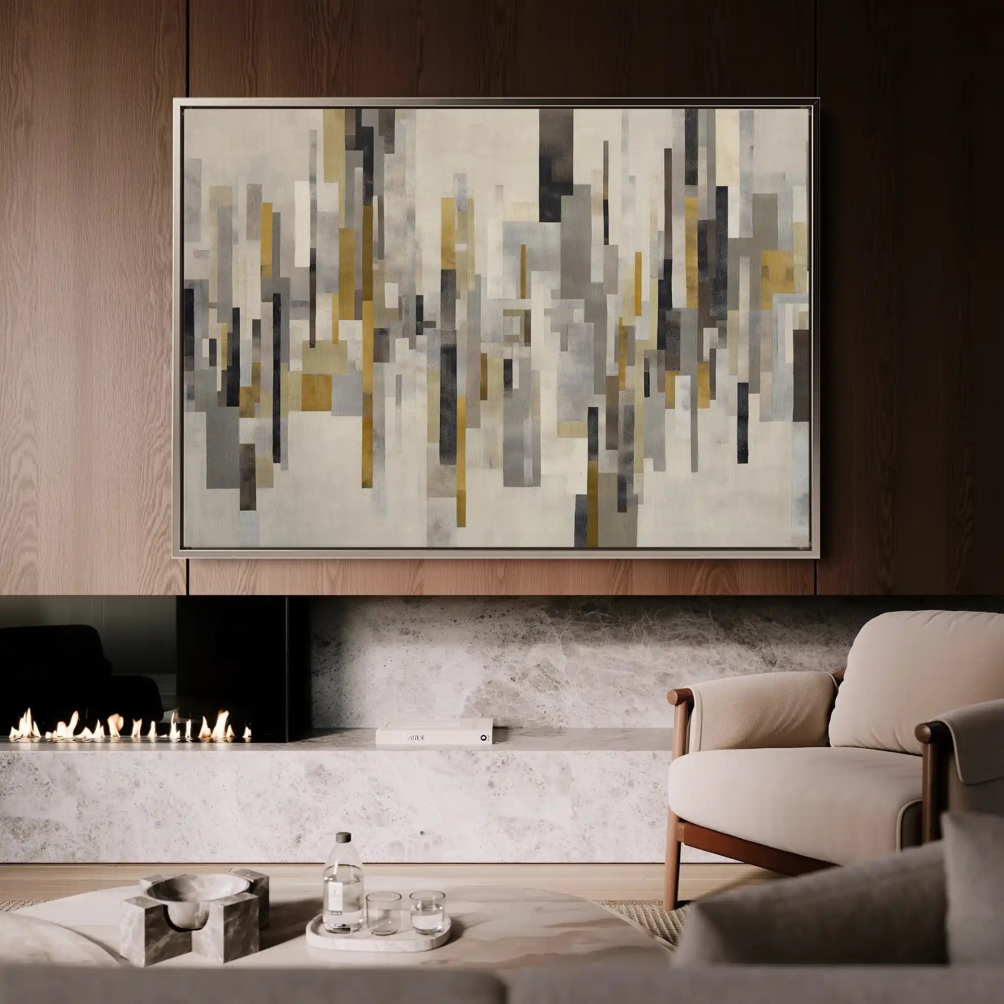 Abstract 1689 Canvas Art 60 x 40 cm / Stretched on hidden frame