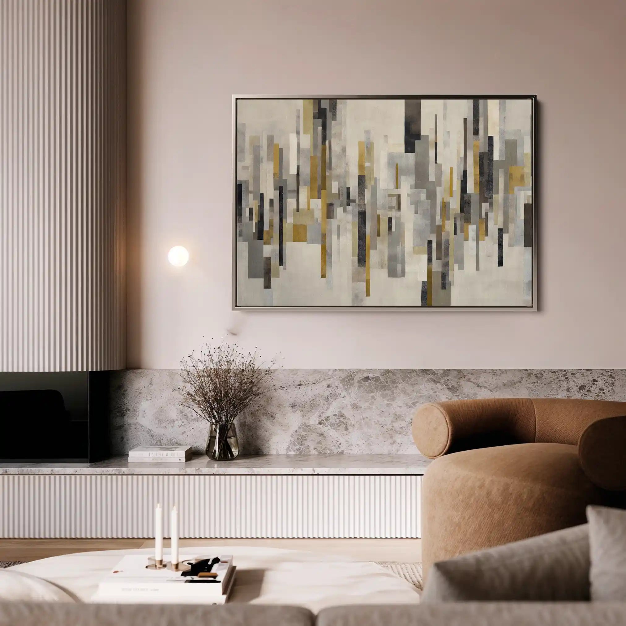 Abstract 1689 Canvas Art 60 x 40 cm / Stretched on hidden frame