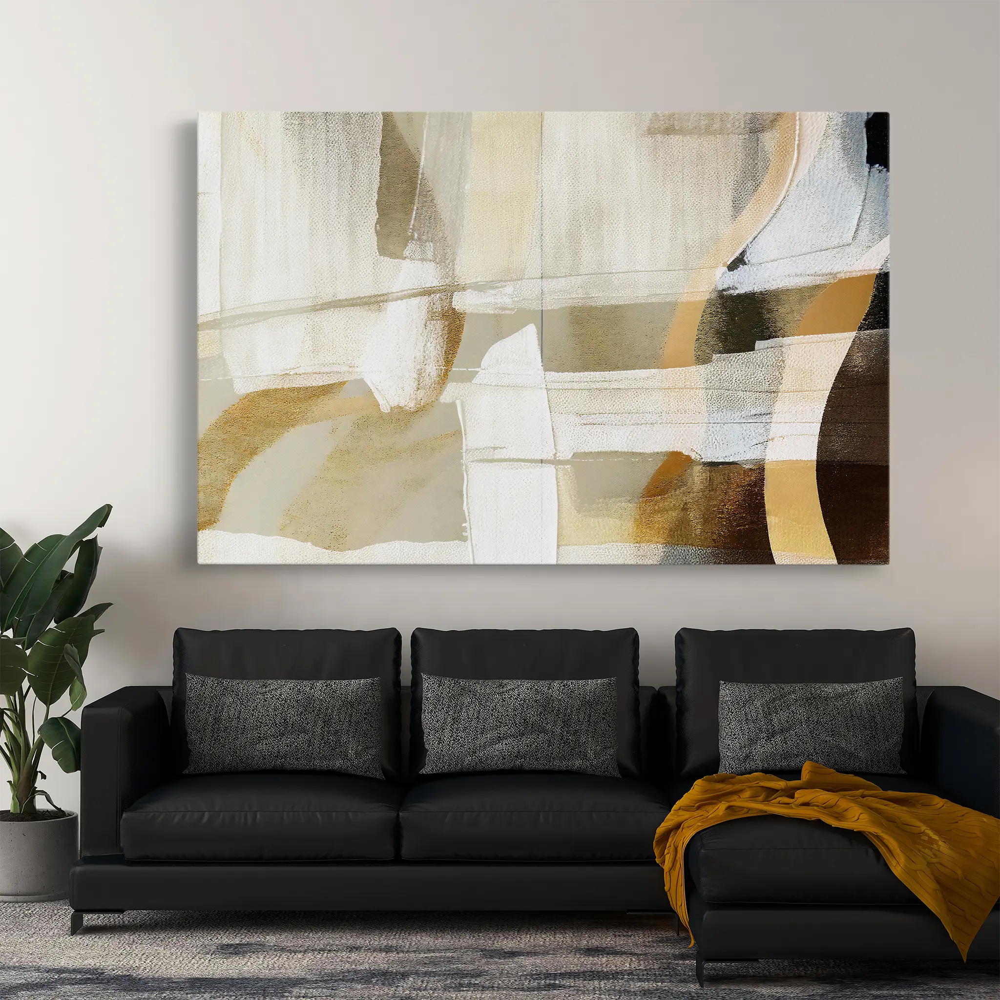 Abstract Canvas Wall Art WAD169-A 90 x 60 cm / Stretched on hidden frame