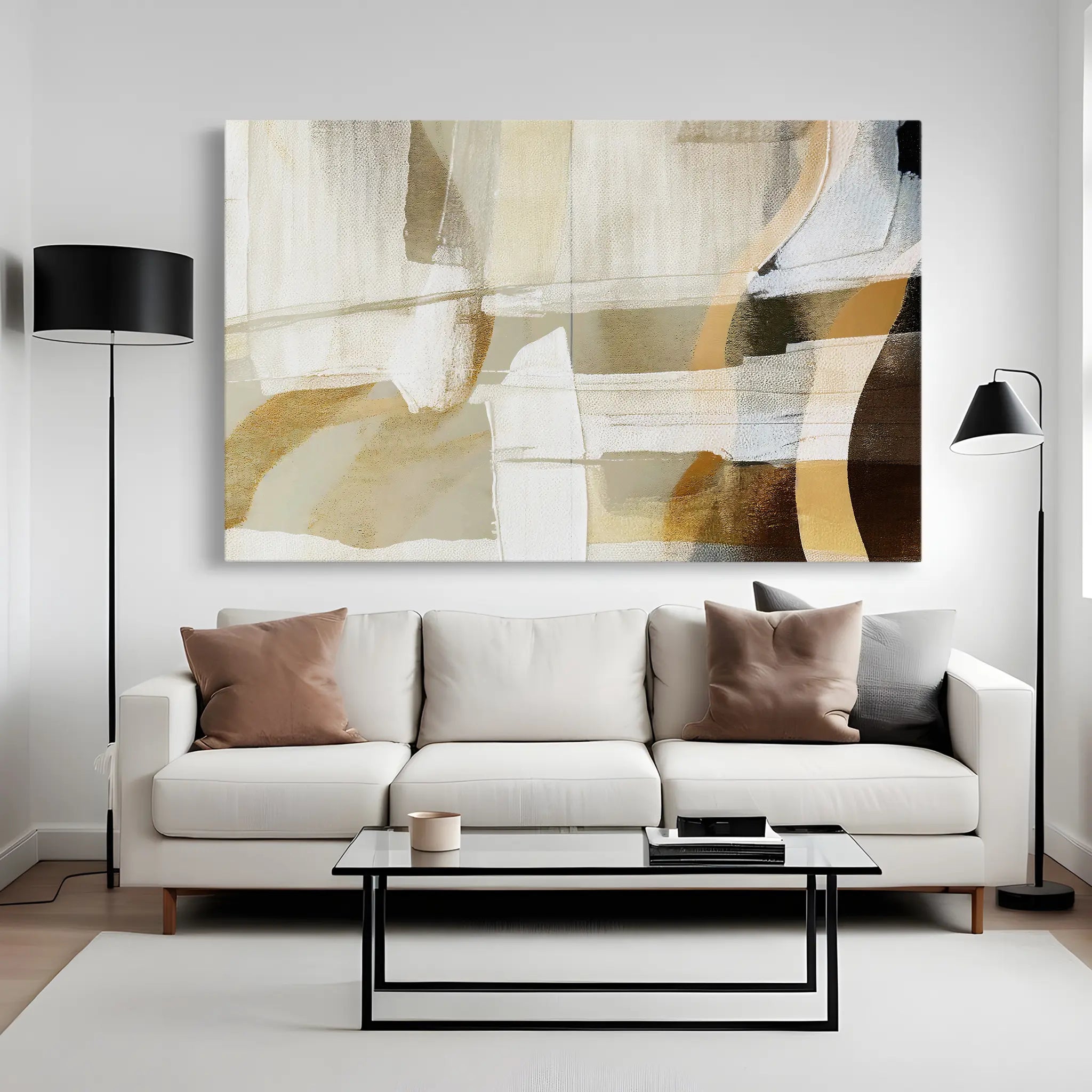 Abstract Canvas Wall Art WAD169-A 90 x 60 cm / Stretched on hidden frame