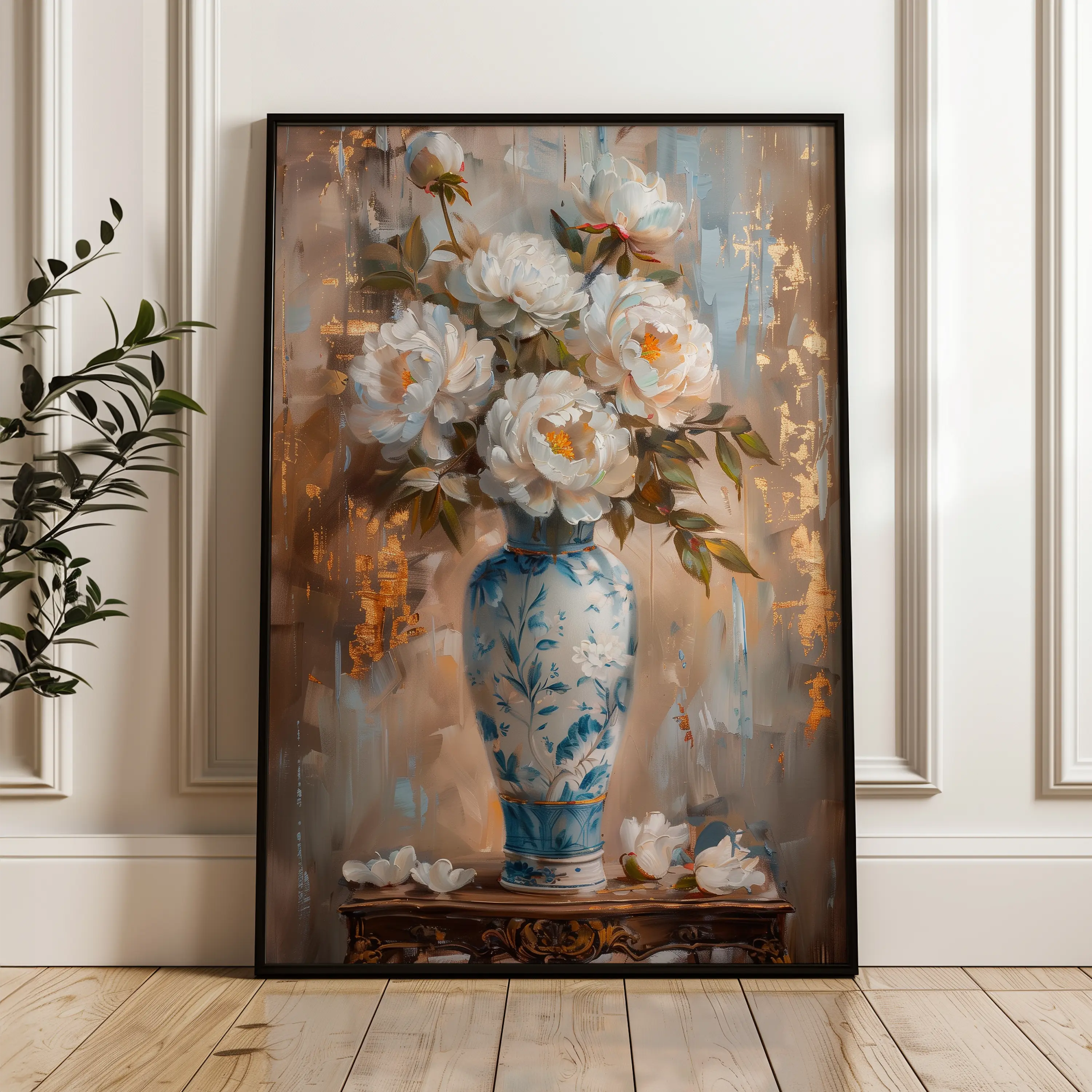 Floral Canvas Wall Art WAD169-F 90 x 60 cm / Stretched on hidden frame