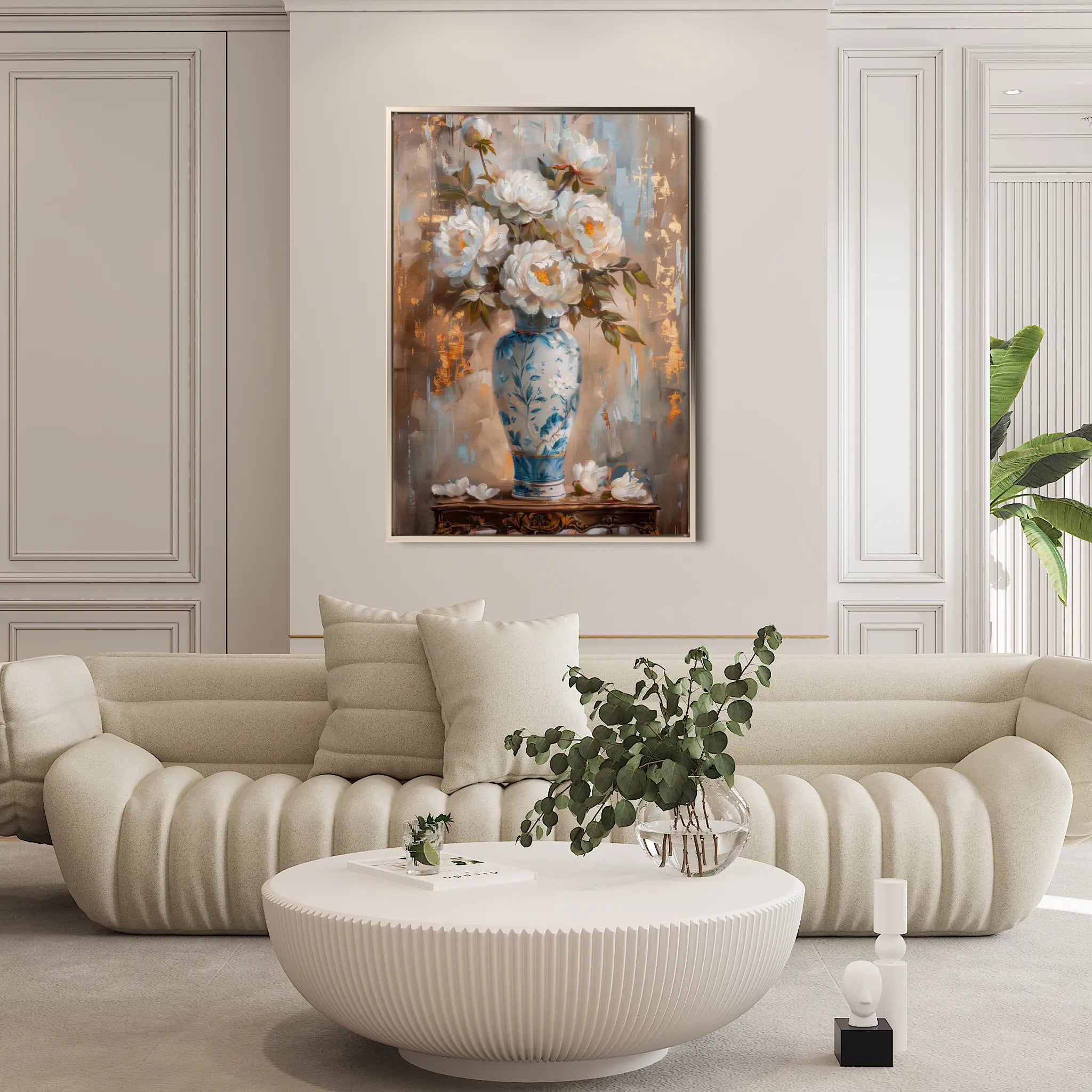 Floral Canvas Wall Art WAD169-F 90 x 60 cm / Stretched on hidden frame