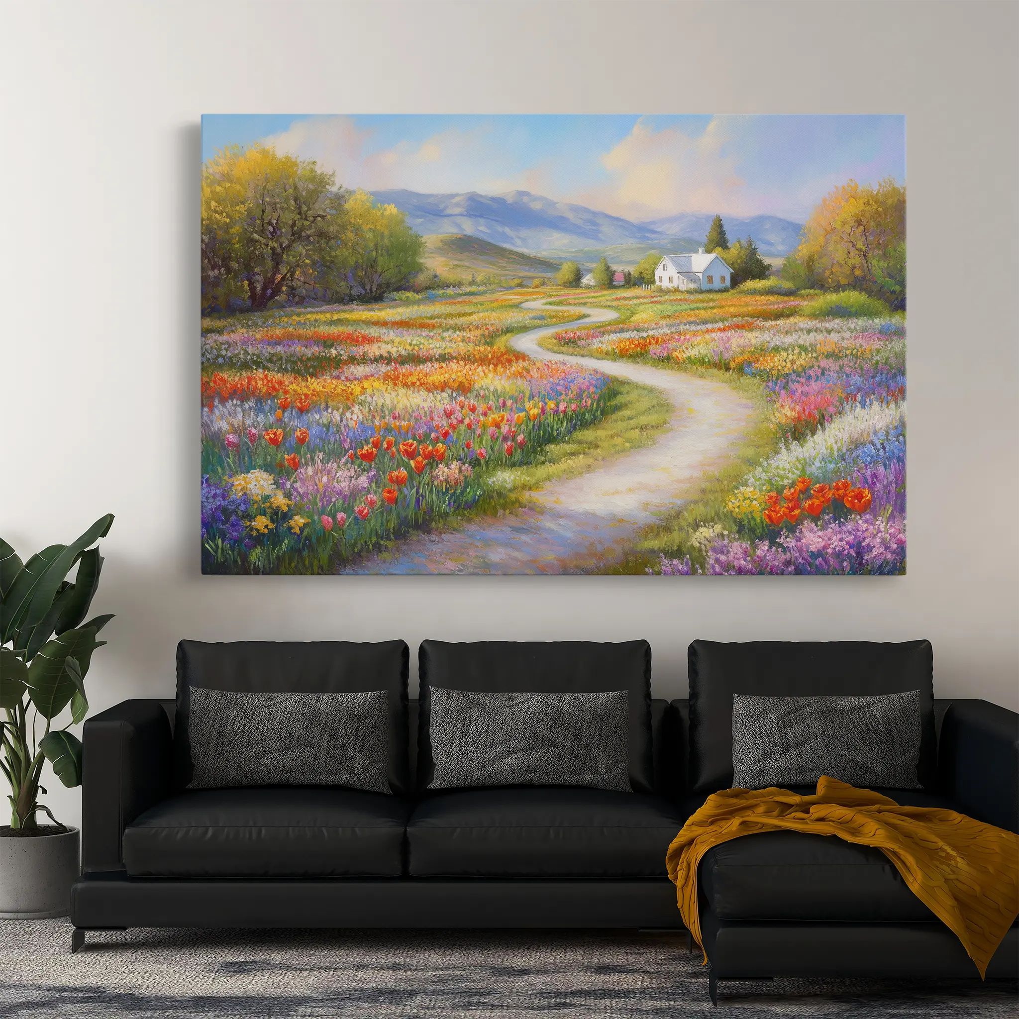 Landscape Canvas Wall Art WAD169-L 90 x 60 cm / Stretched on hidden frame