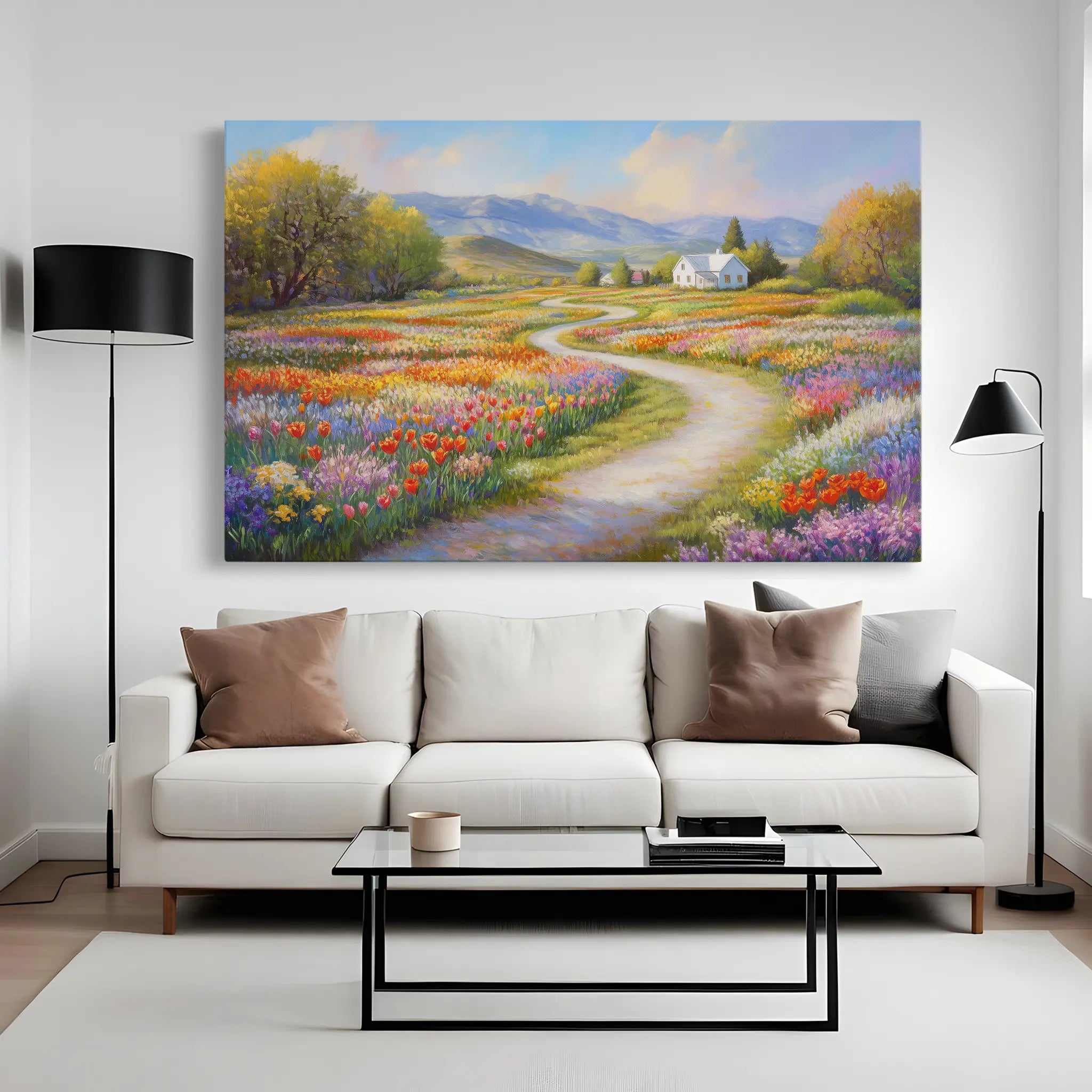 Landscape Canvas Wall Art WAD169-L 90 x 60 cm / Stretched on hidden frame