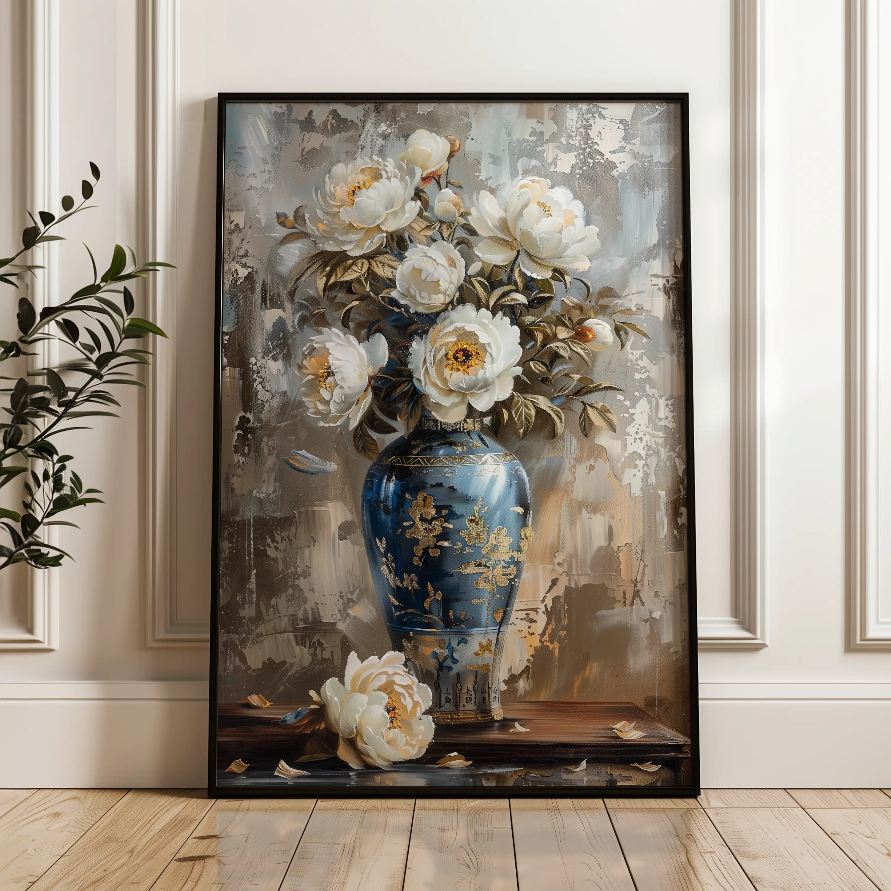 Floral Canvas Wall Art WAD170-F 90 x 60 cm / Stretched on hidden frame