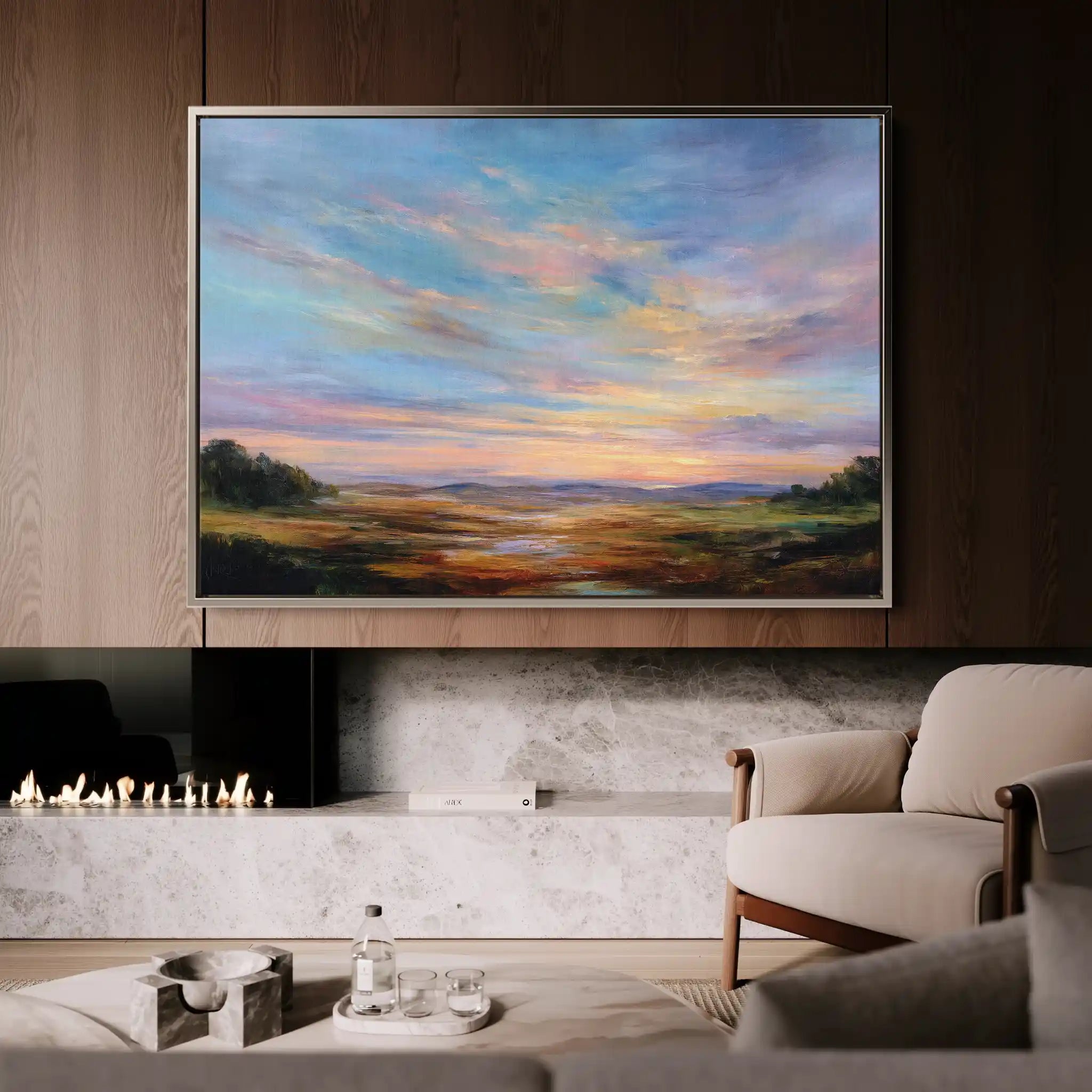 Abstract 1707 Canvas Art 60 x 40 cm / Stretched on hidden frame