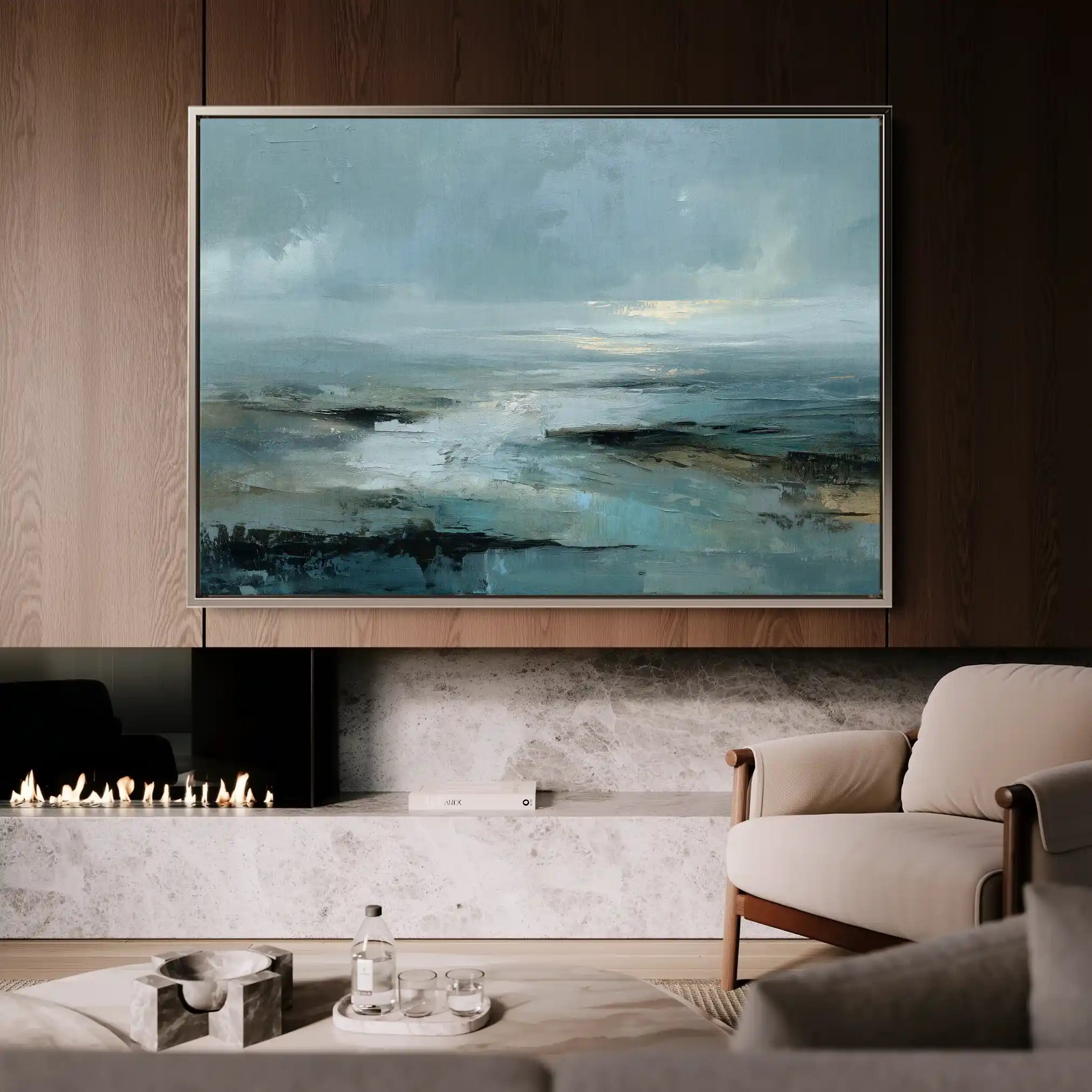 Abstract 1708 Canvas Art 60 x 40 cm / Stretched on hidden frame