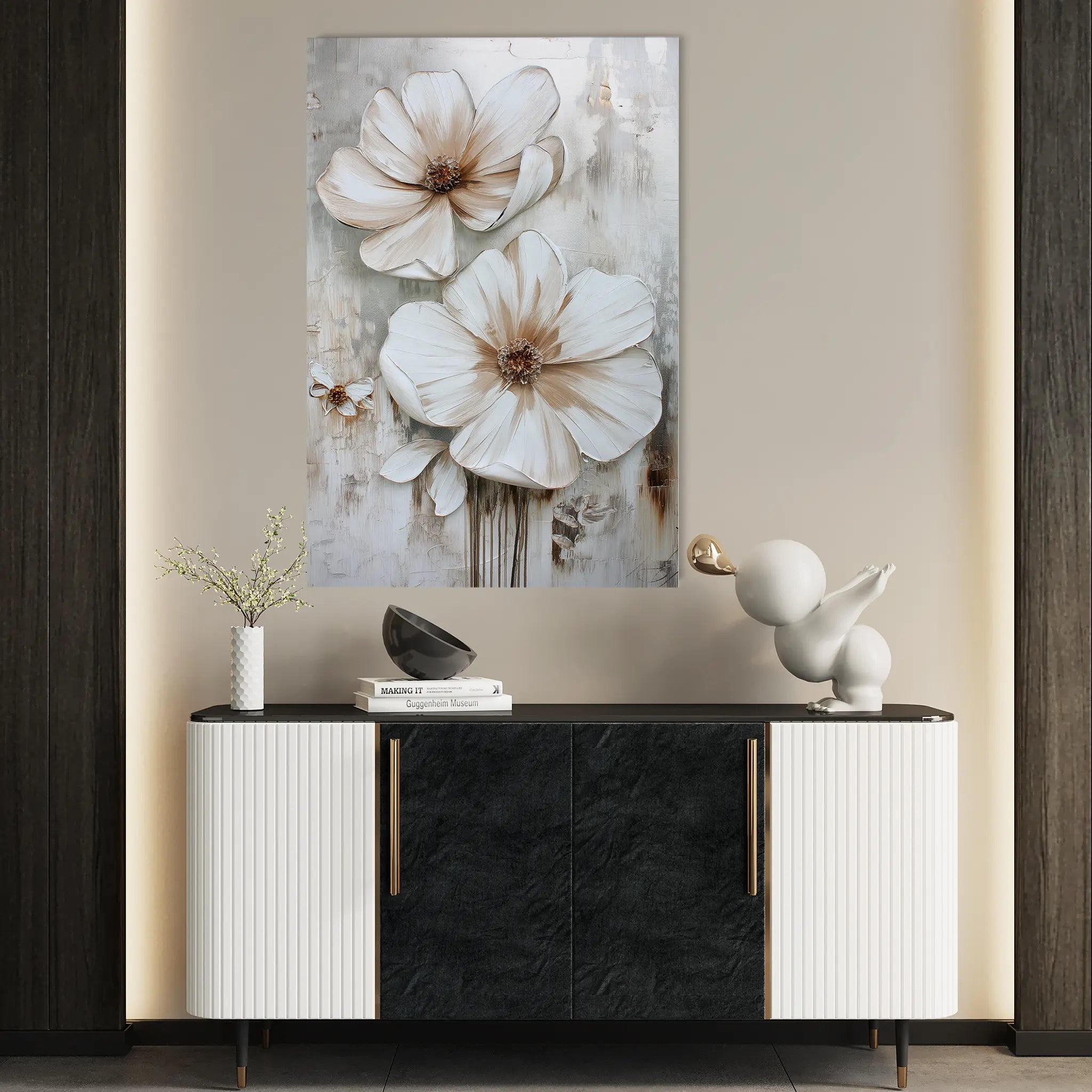 Floral Canvas Wall Art WAD171-F 90 x 60 cm / Stretched on hidden frame