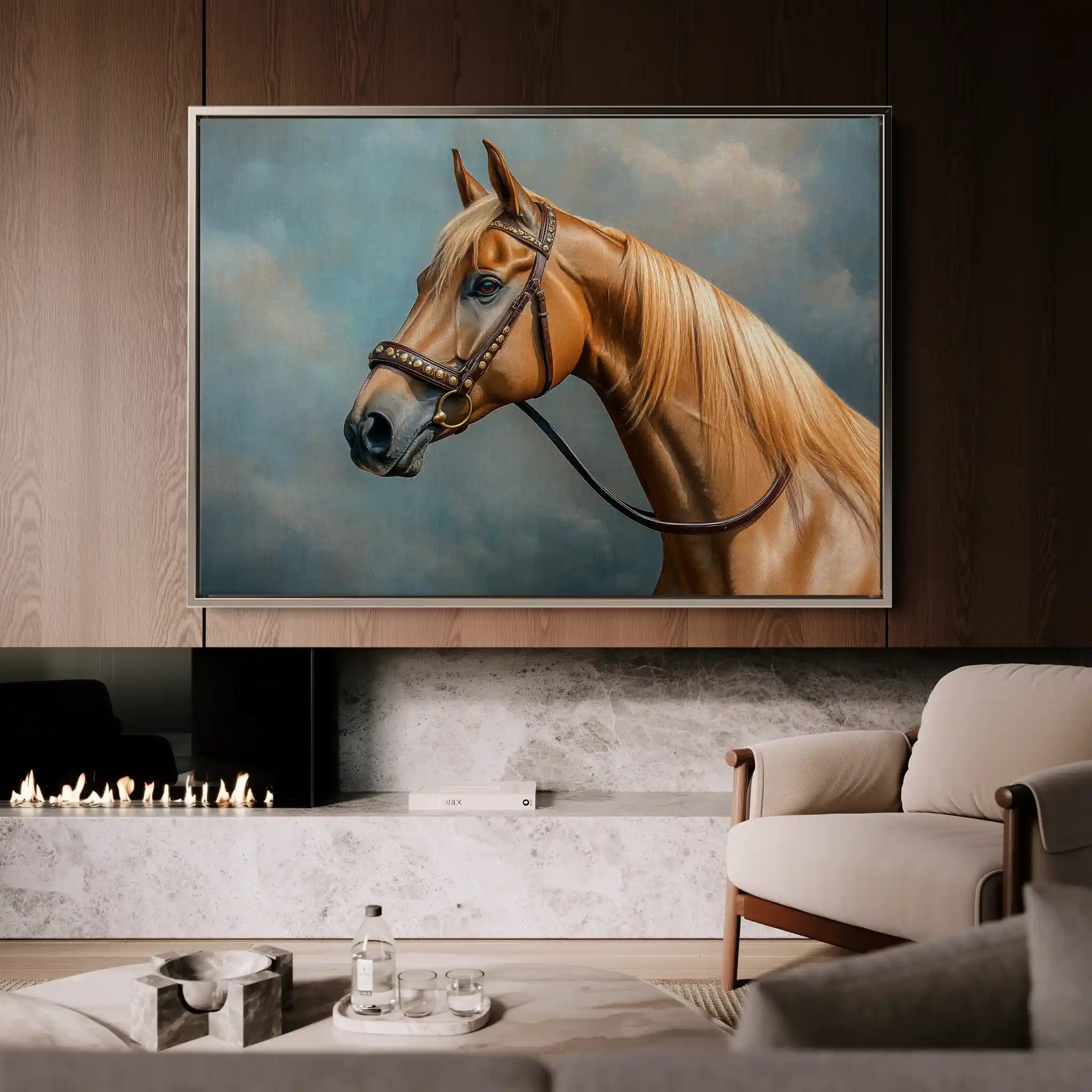 Horses 171 Canvas Art 90 x 60 cm / Stretched on hidden frame