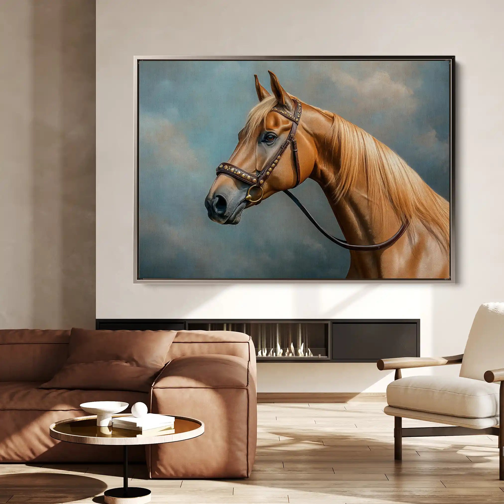 Horses 171 Canvas Art 90 x 60 cm / Stretched on hidden frame