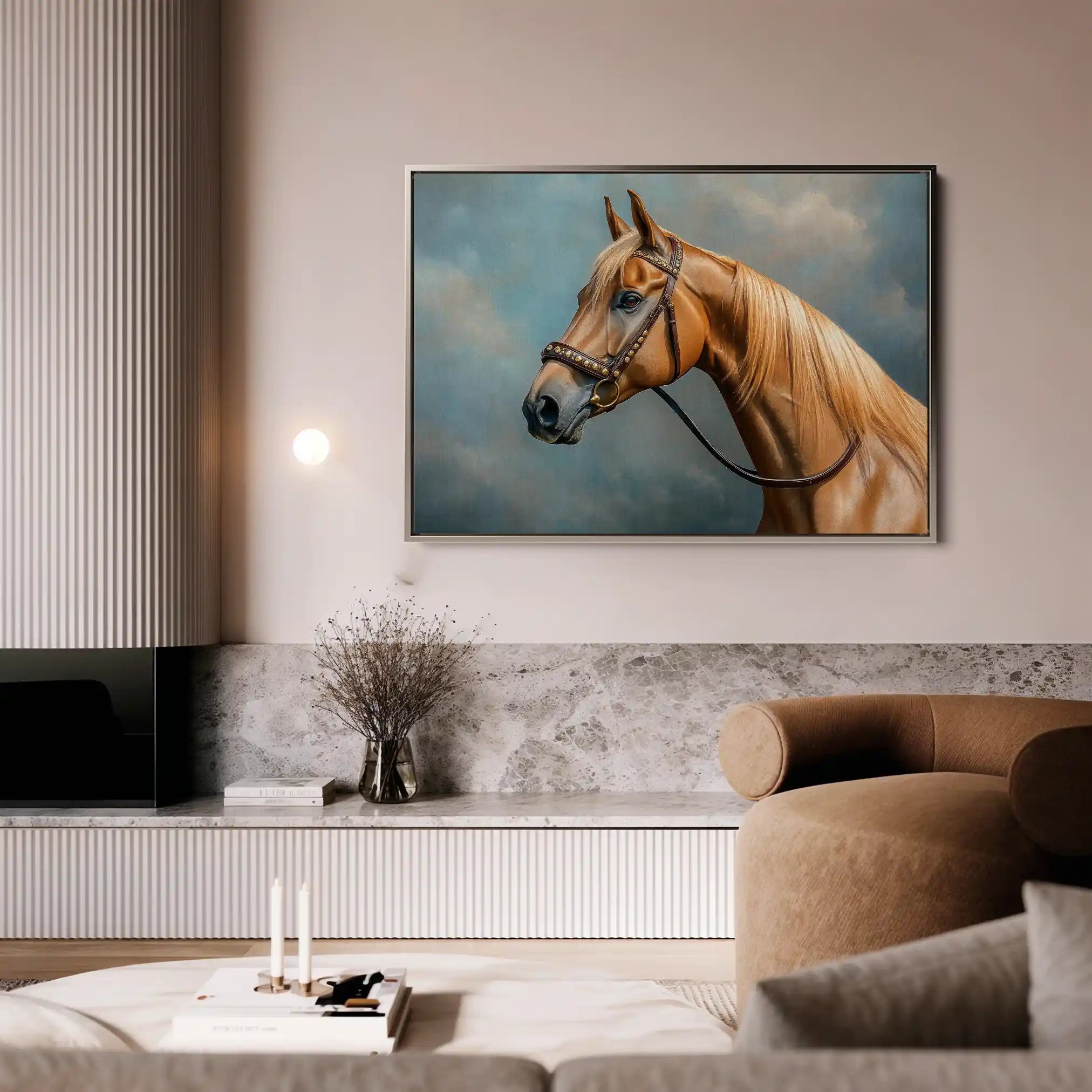 Horses 171 Canvas Art 90 x 60 cm / Stretched on hidden frame