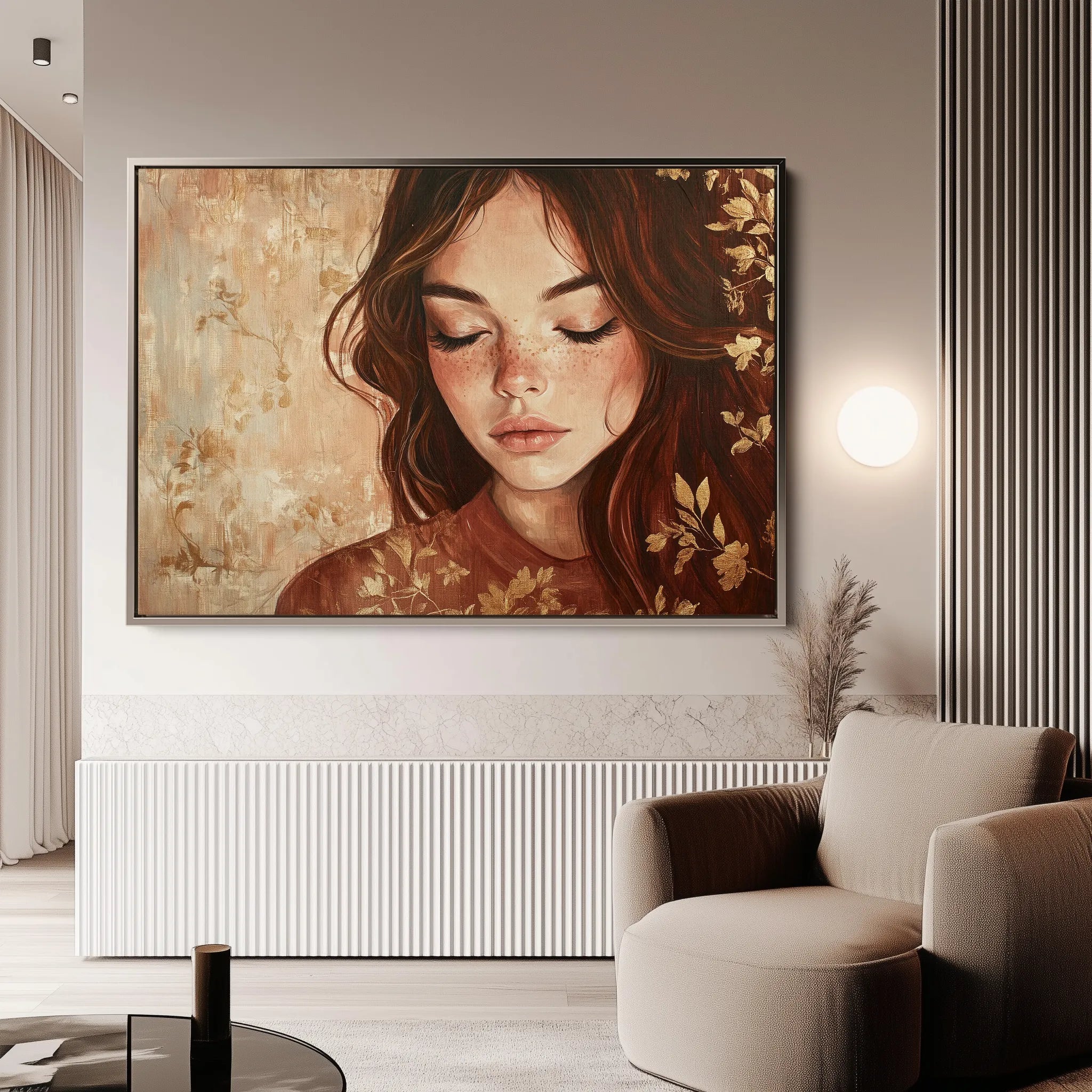 Portrait Canvas Wall Art WAD171-P 90 x 60 cm / Stretched on hidden frame