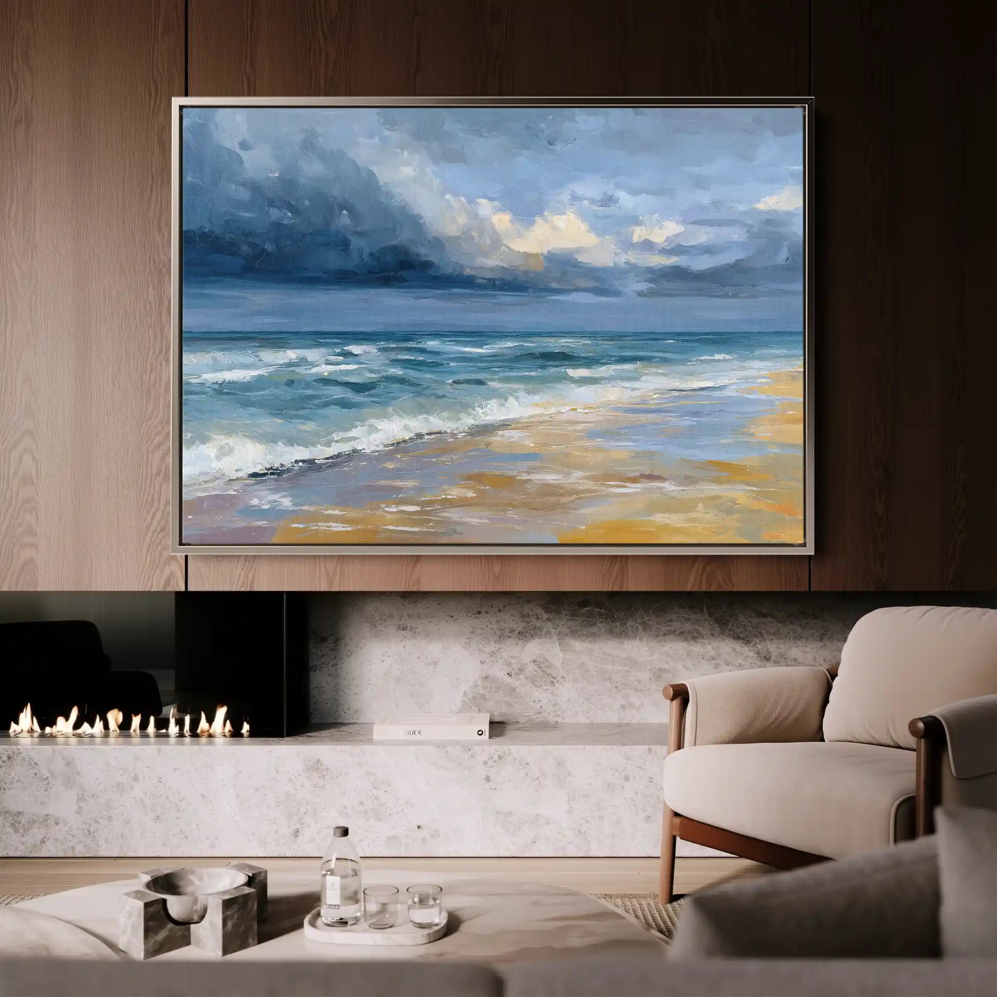 Abstract 1710 Canvas Art 60 x 40 cm / Stretched on hidden frame