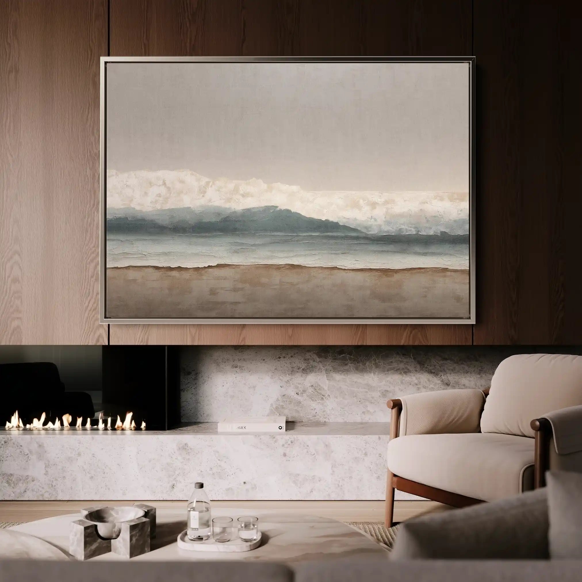 Abstract 1718 Canvas Art 60 x 40 cm / Stretched on hidden frame